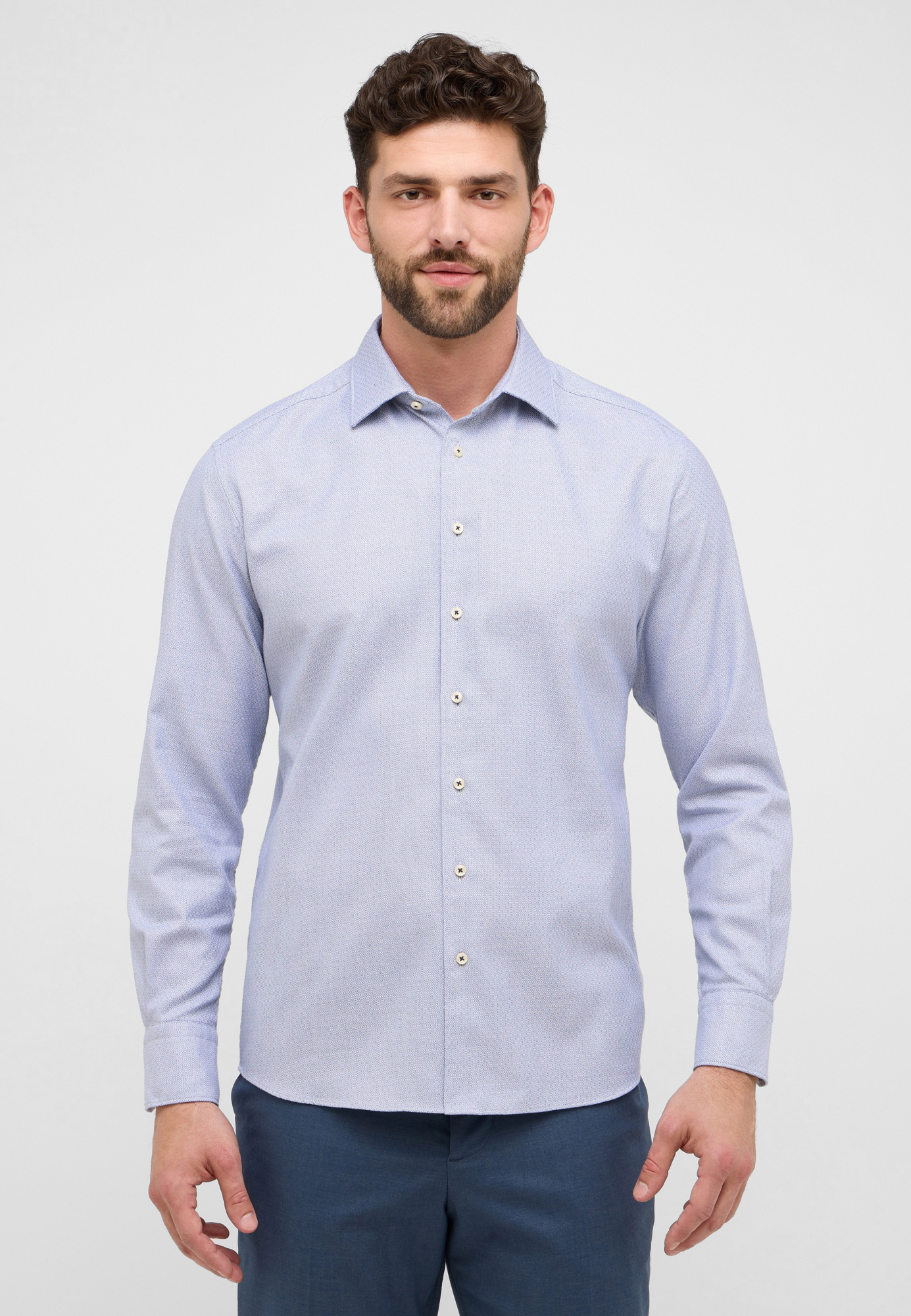 Мужская рубашка ETERNA, голубая, Голубой
Мужская рубашка ETERNA, голубая, Голубой