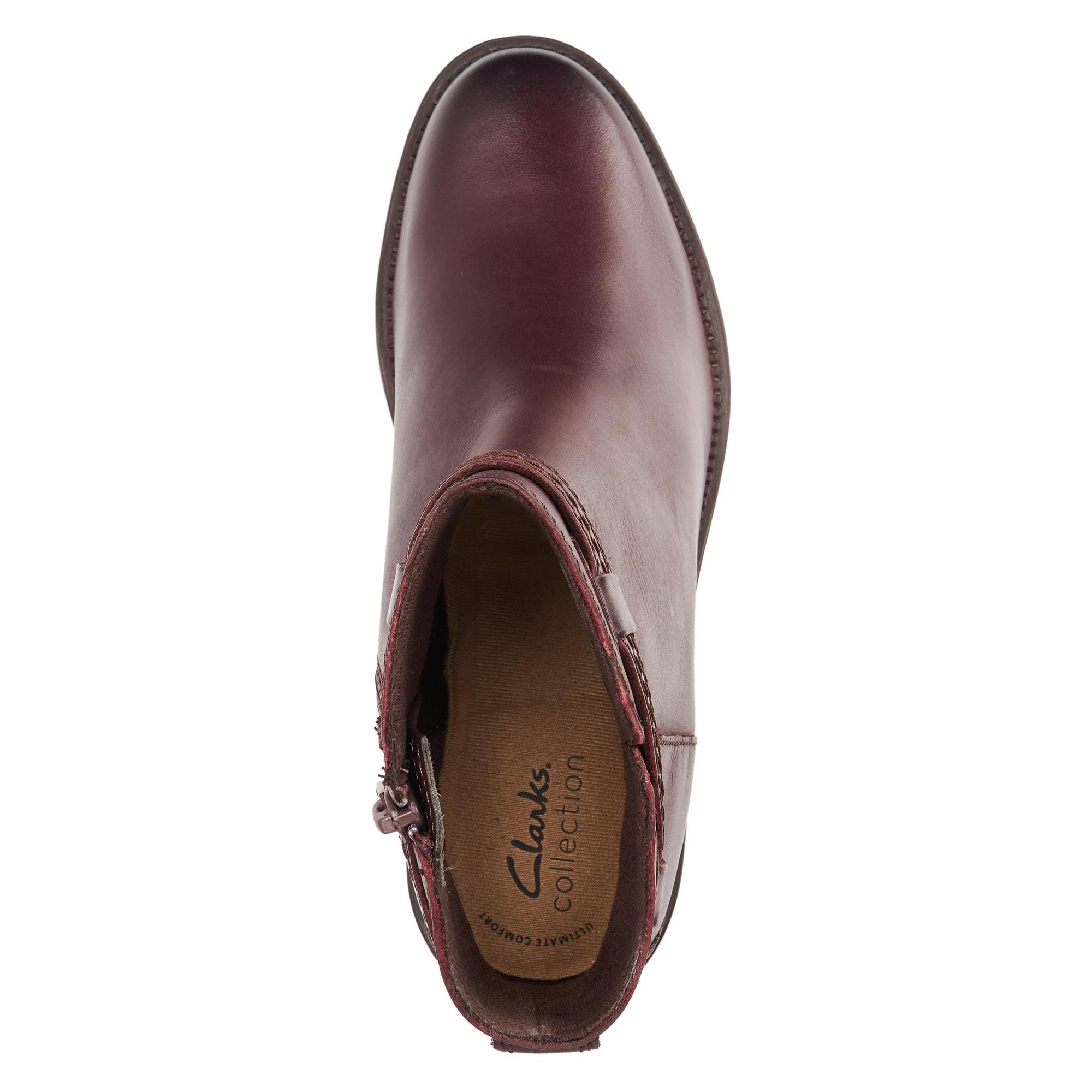

Женские полусапоги Clarks, коньячные, Коньячный