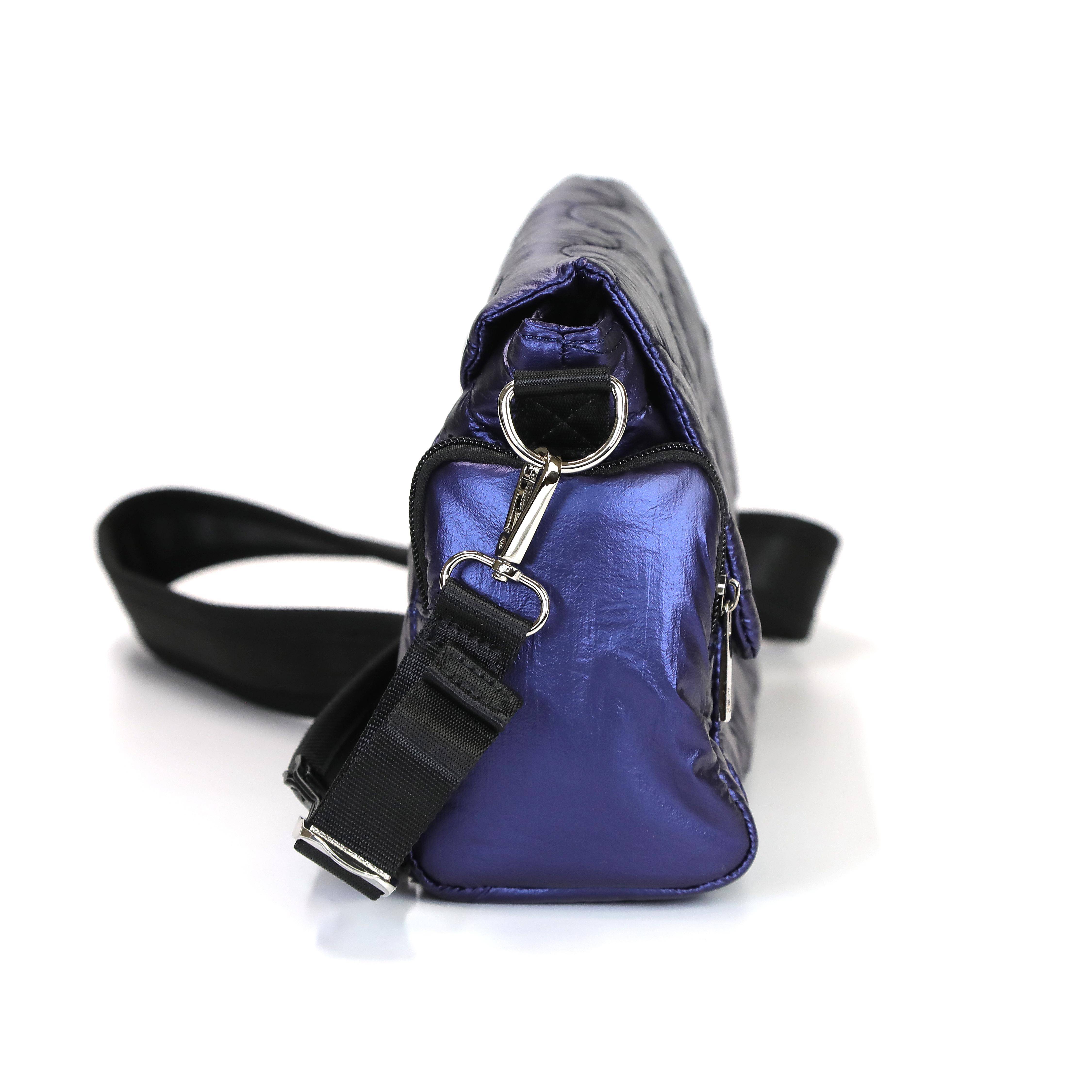 Женская сумка-бочонок Blauer, синяя, цвет синий, размер ONE SIZE - фото 3