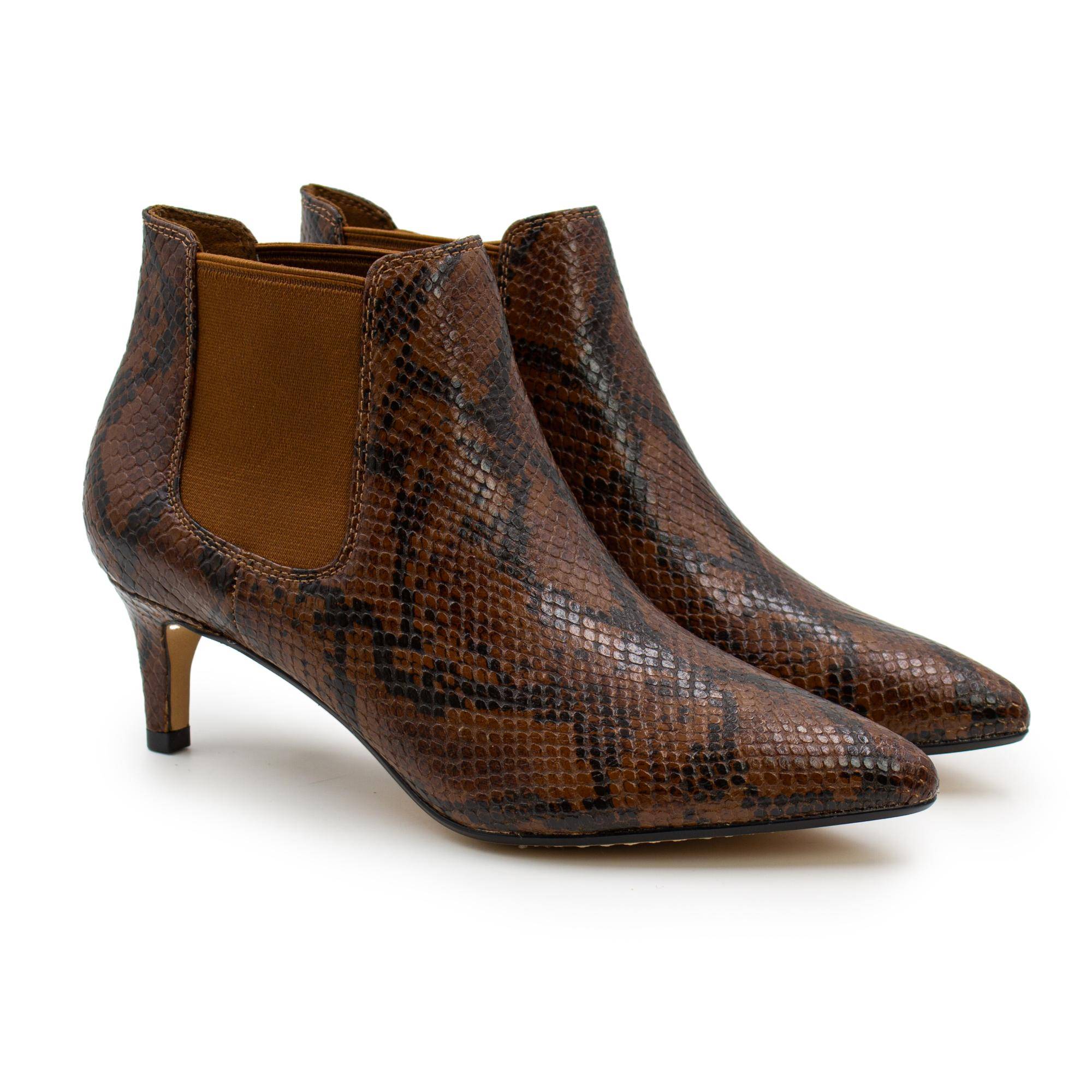 Женские челси Clarks(Laina55 Boot2 26151363), коричневые, цвет коричневый, размер 36
