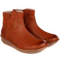 Женские полусапоги Clarks, коньячные, арт: 26144668