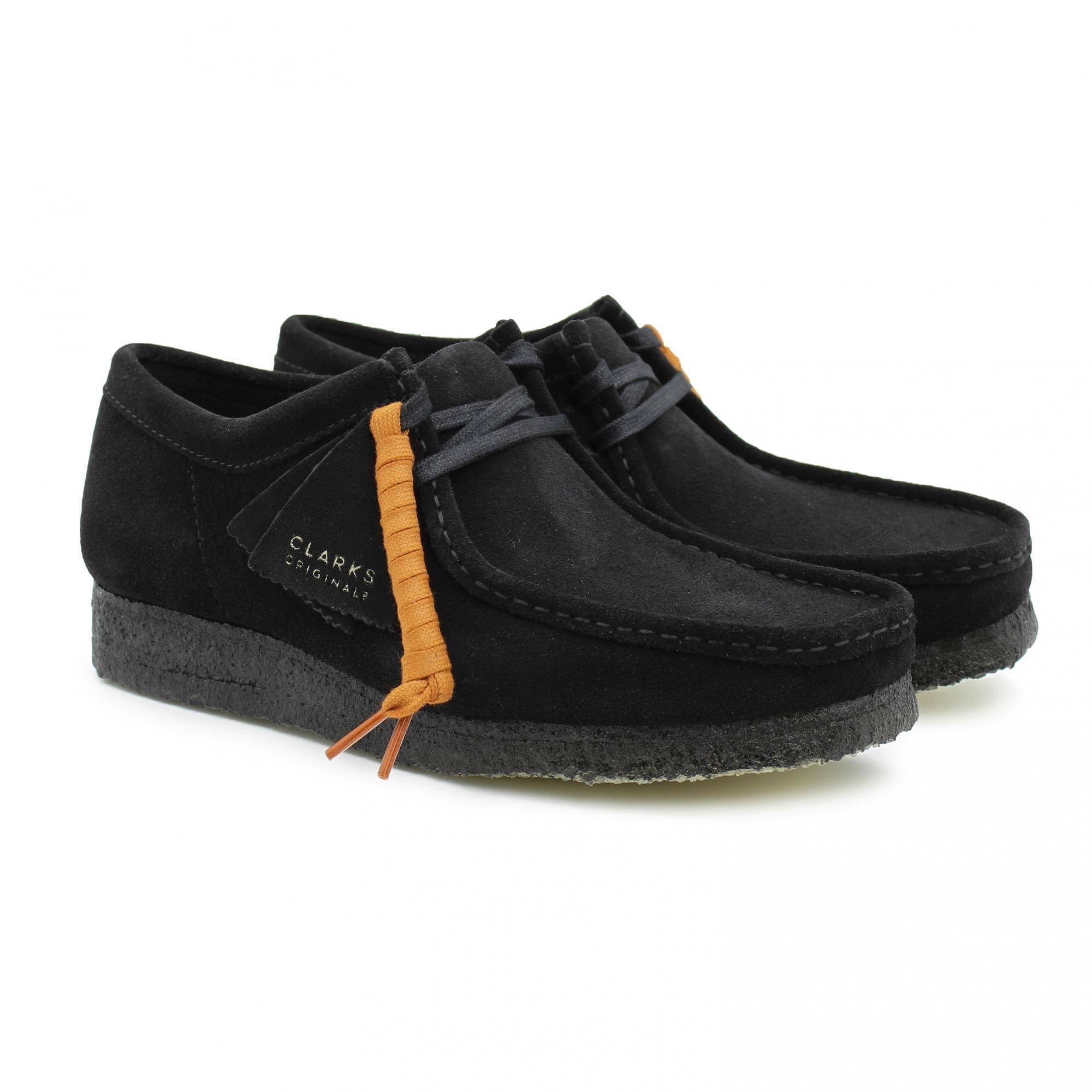 

Мужские полуботинки Clarks(Wallabee 26155519), черные, Черный