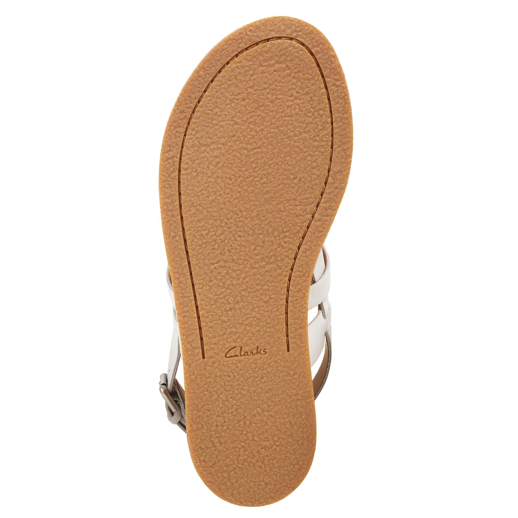 

Женские сандалии Clarks, белые, Белый