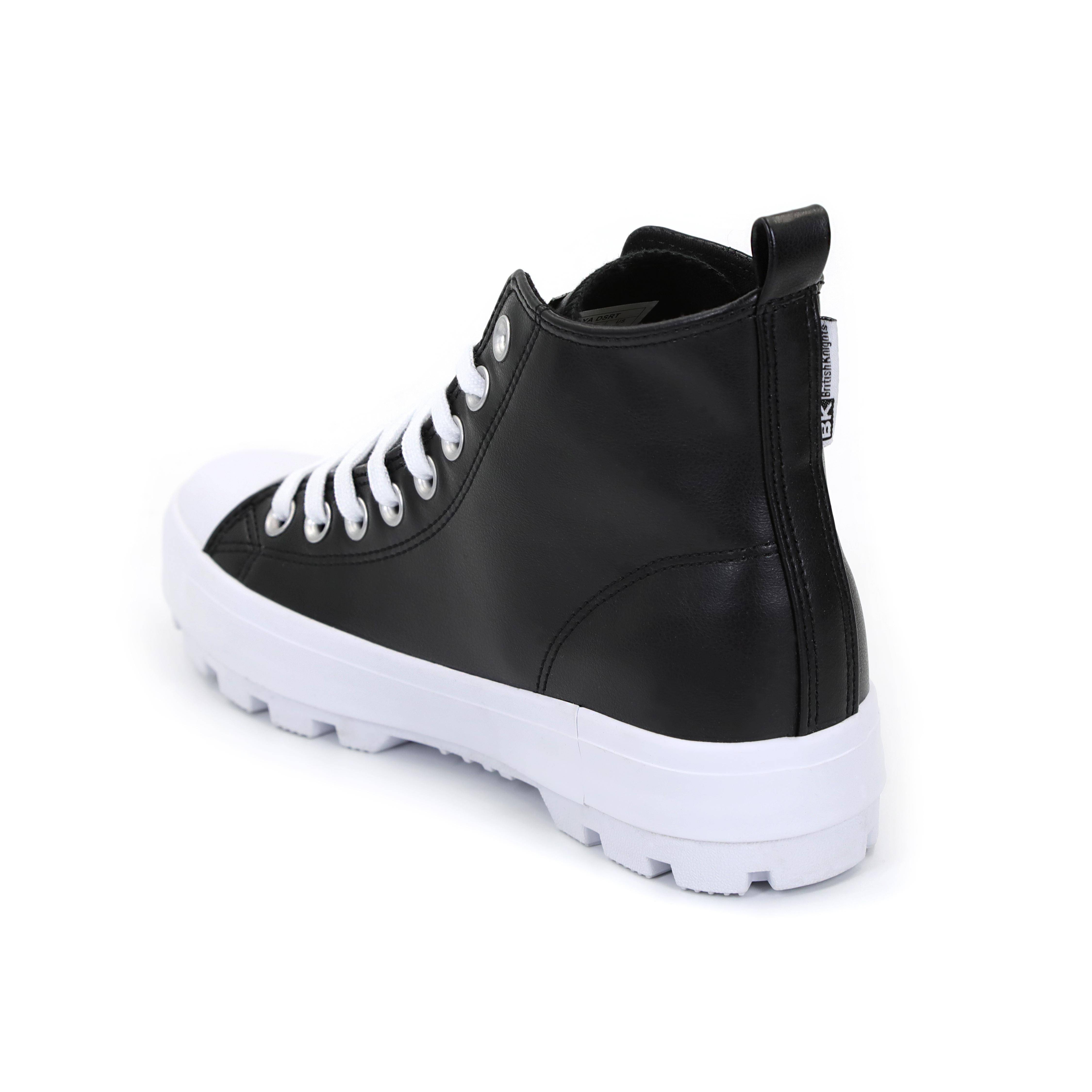 

Женские высокие кеды British Knights, черные, Черный