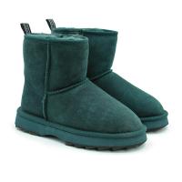 женские полусапоги из овчины (угги) EMU Australia Sharky Mini W12434, цвет Зеленый
