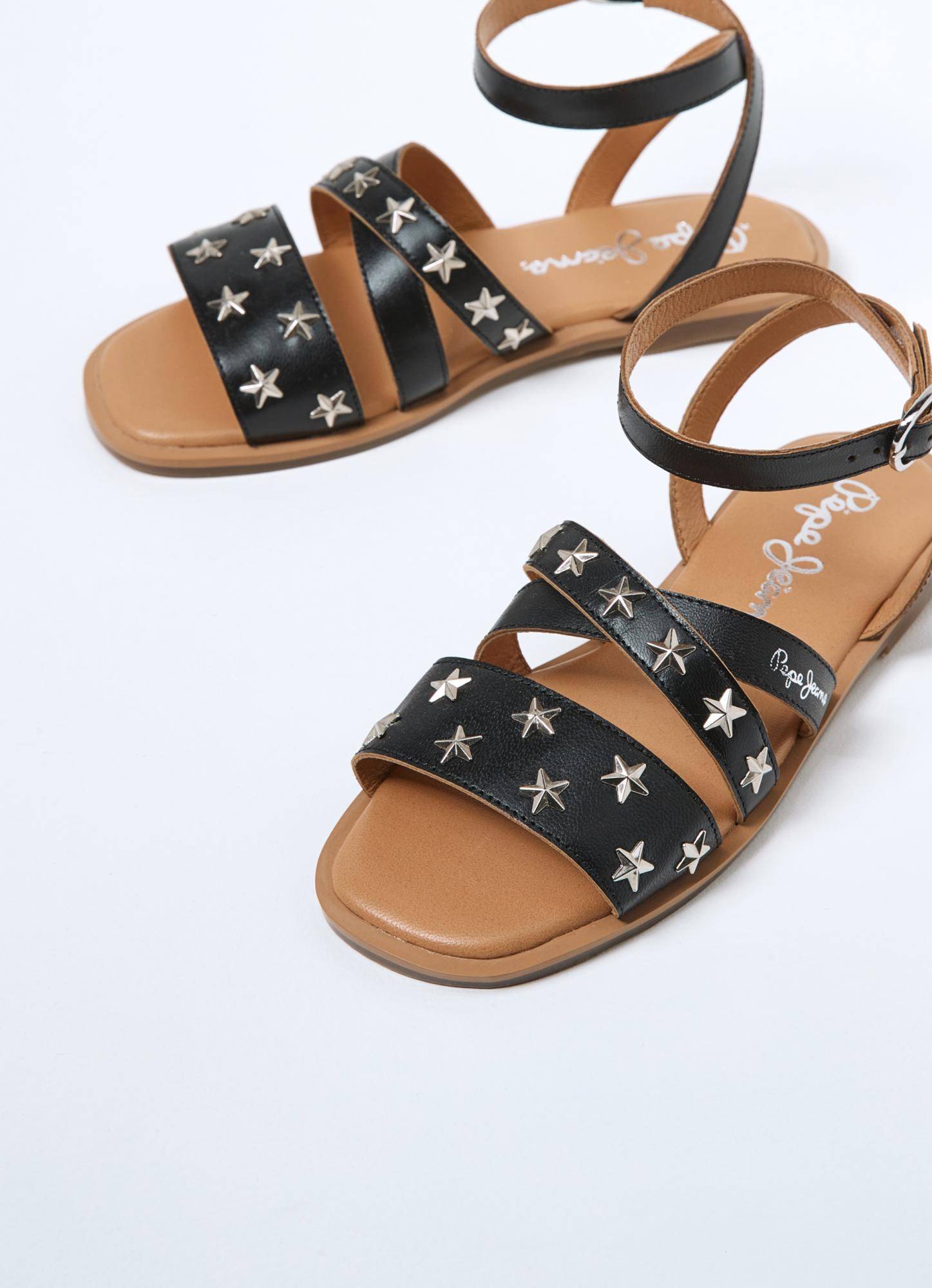 

Детские босоножки Pepe Jeans London (IRMA STUDS s_PGS90176), черные, Черный
