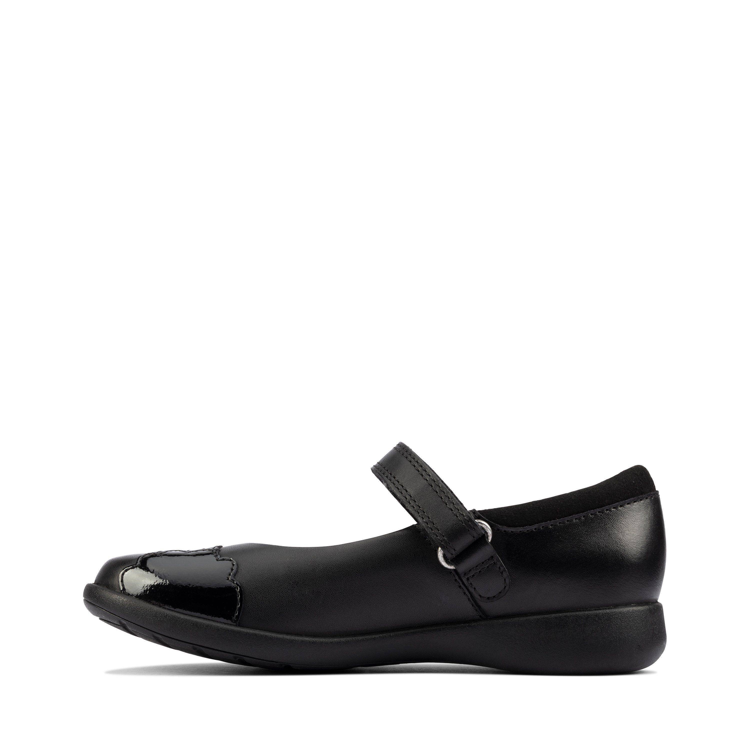 Детские туфли на ремешке Clarks (Etch Beam K 26161143), черные, цвет черный, размер 35 - фото 5