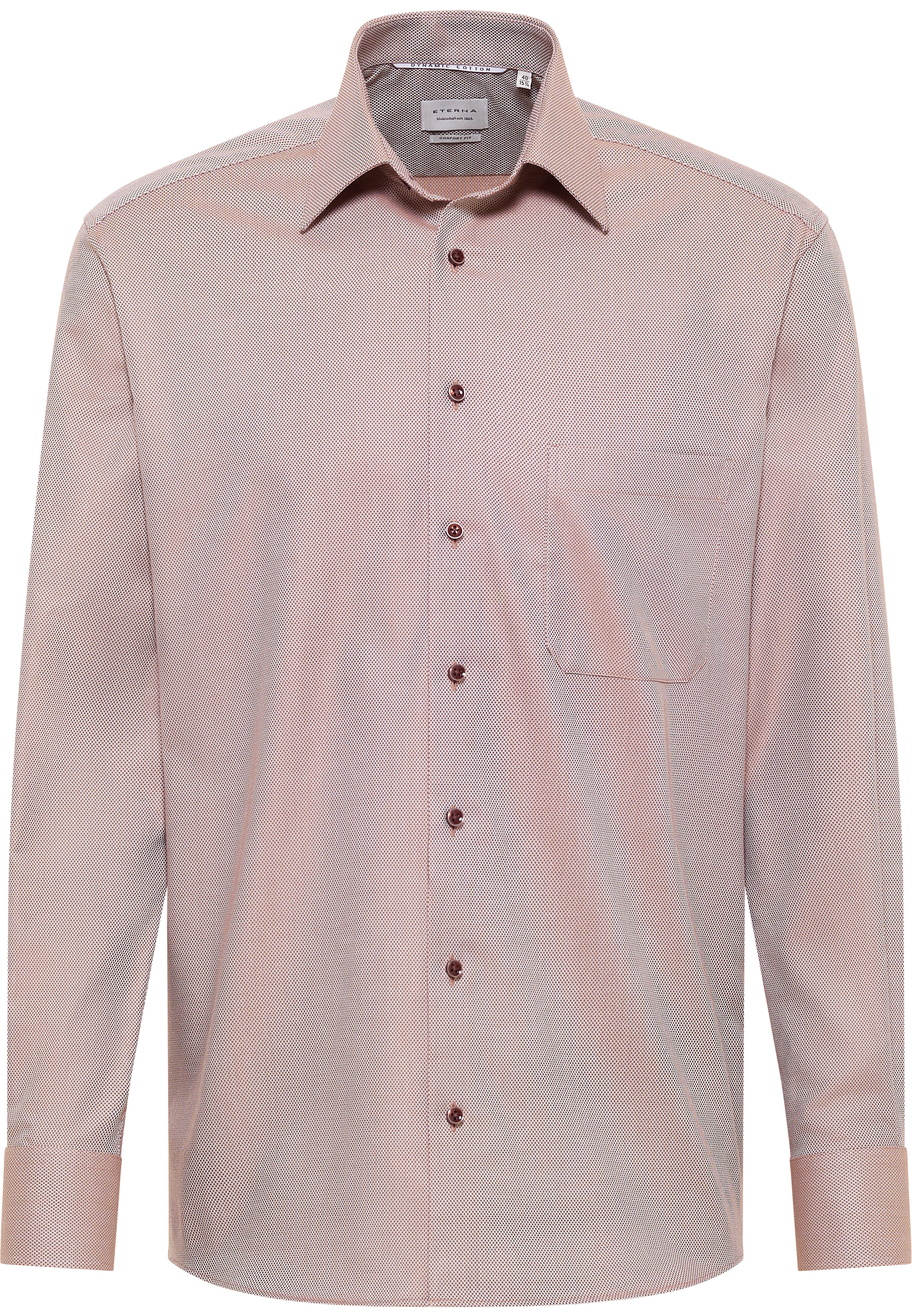 

Мужская рубашка ETERNA, коричневая, Коричневый