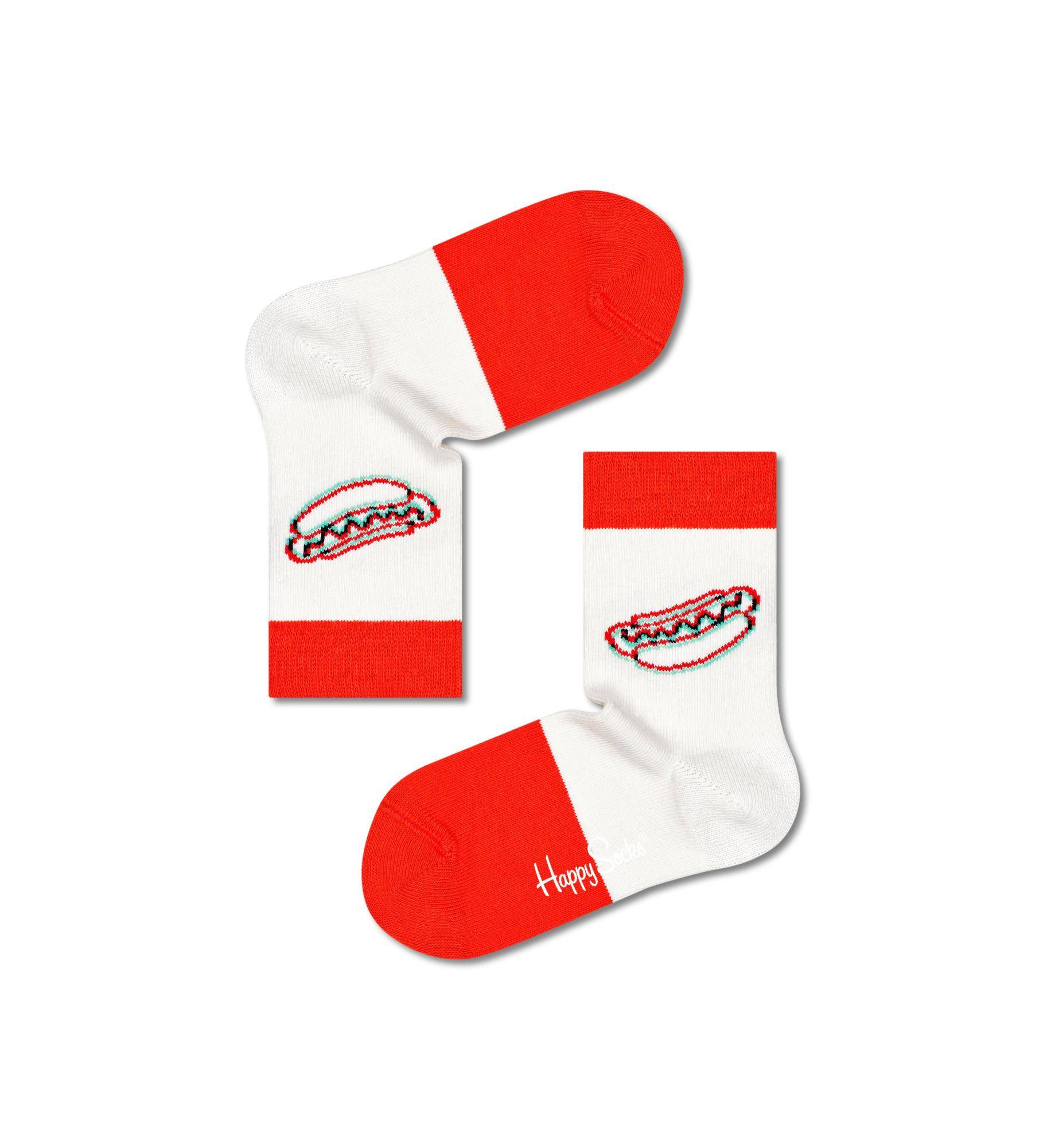 Носки Happy socks Kids 3D Hotdog Sock KHTD01 1300, размер 20 - фото 1