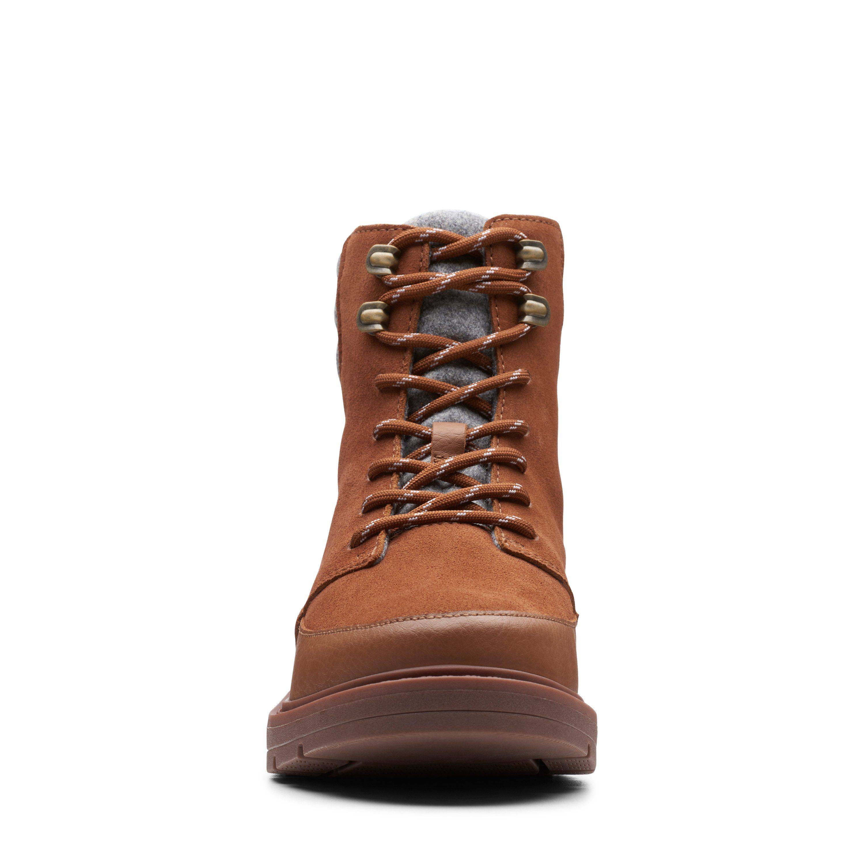 Женские высокие ботинки Clarks(Ivery Trail 26146884), коричневые, цвет коричневый, размер 39.5 - фото 3