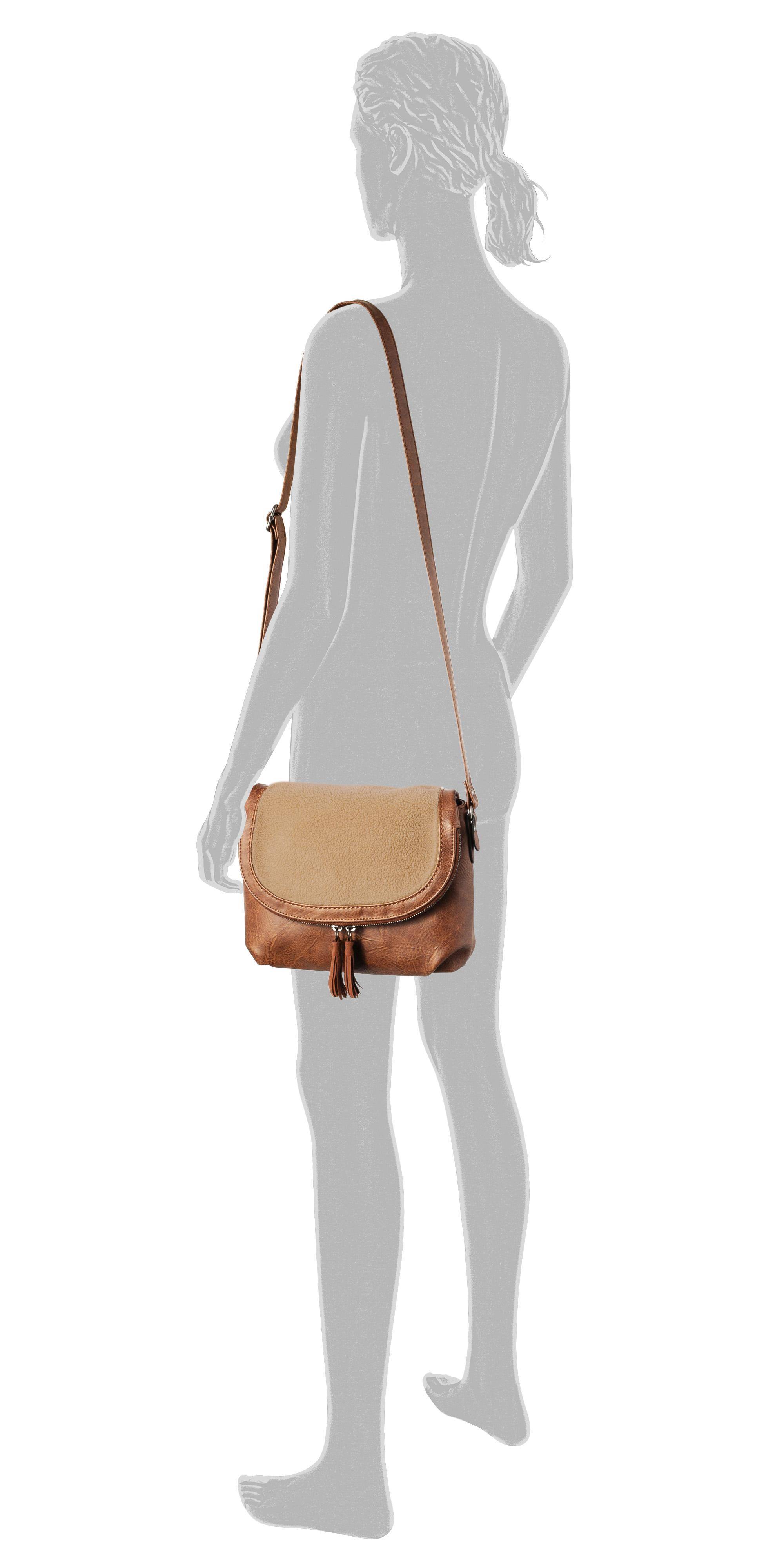Женская сумка-мессенджер Tom Tailor Bags, коньячная, цвет коньячный, размер ONE SIZE - фото 4