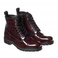Женские высокие ботинки Pepe Jeans London, бордовые, арт: PLS50376