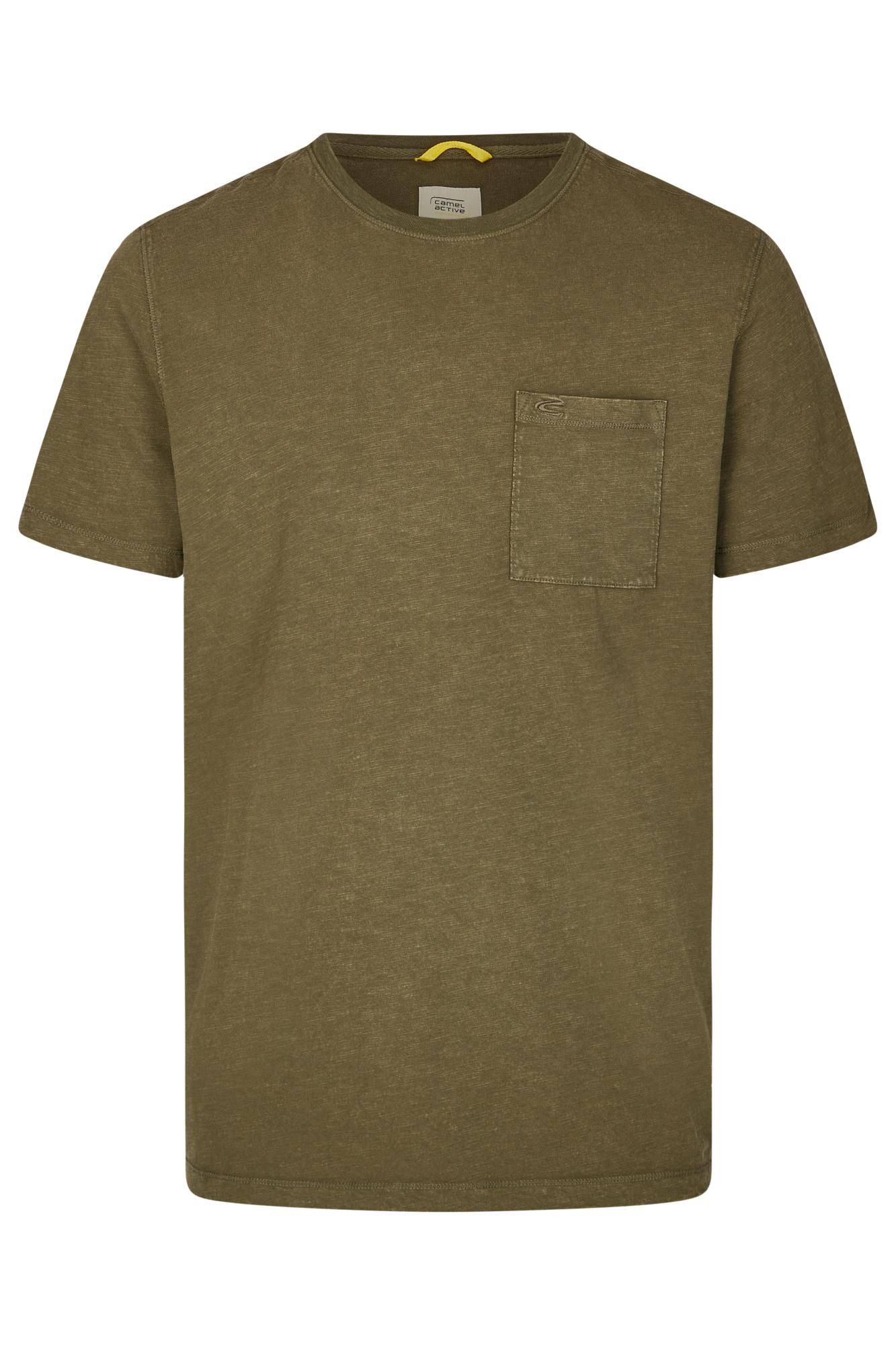 Мужская футболка Camel Active, коричневая, цвет коричневый, размер 44 - фото 1