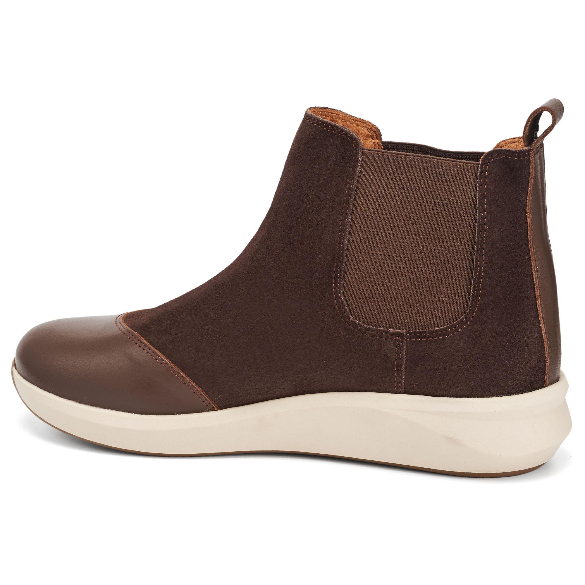 

Женские челси Clarks, коричневые, Коричневый