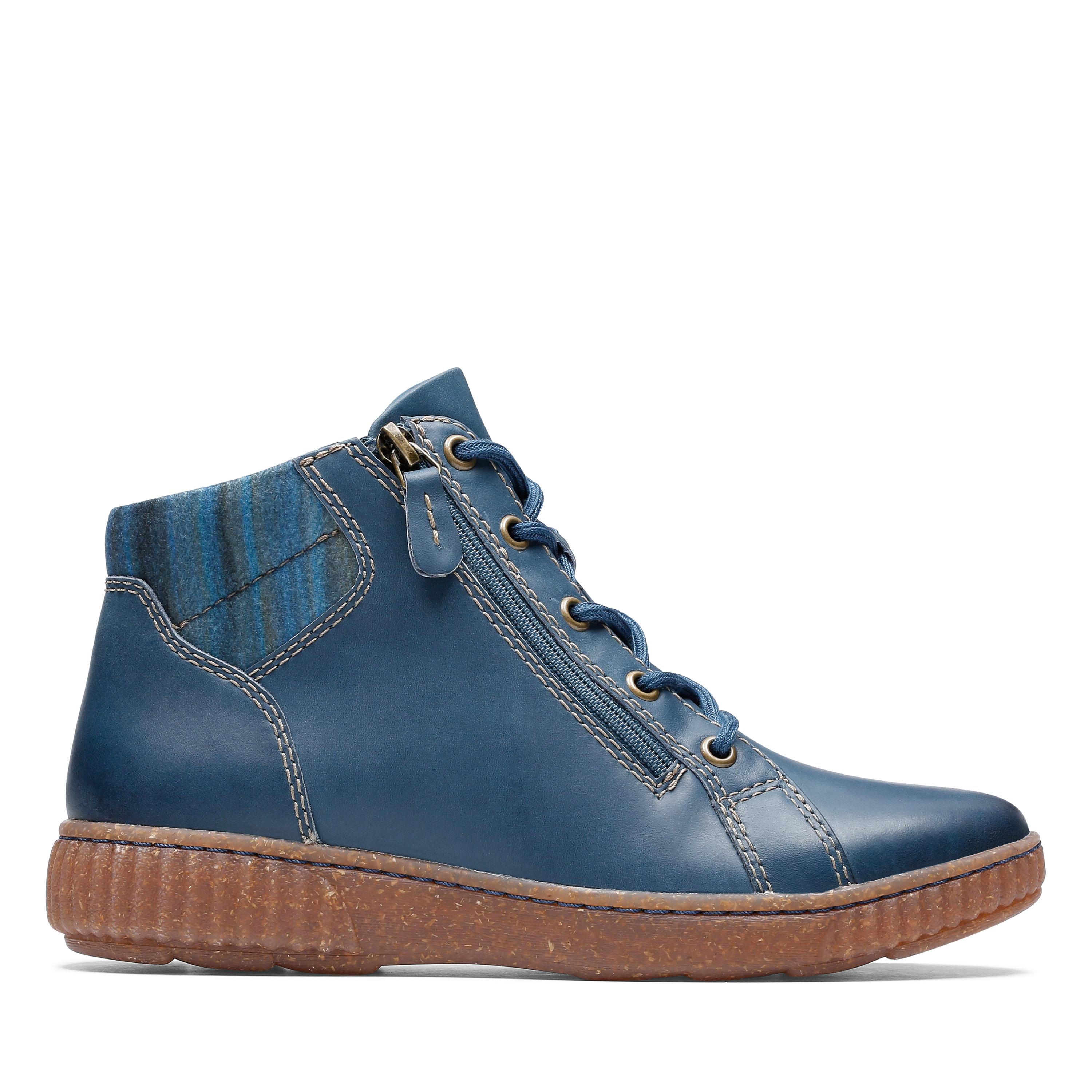 

Женские ботинки Clarks, синие, Синий