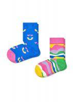 2-pack Kids Rainbow Smile Sock KRBS02 - 2-pack Kids Rainbow Smile Sock KRBS02