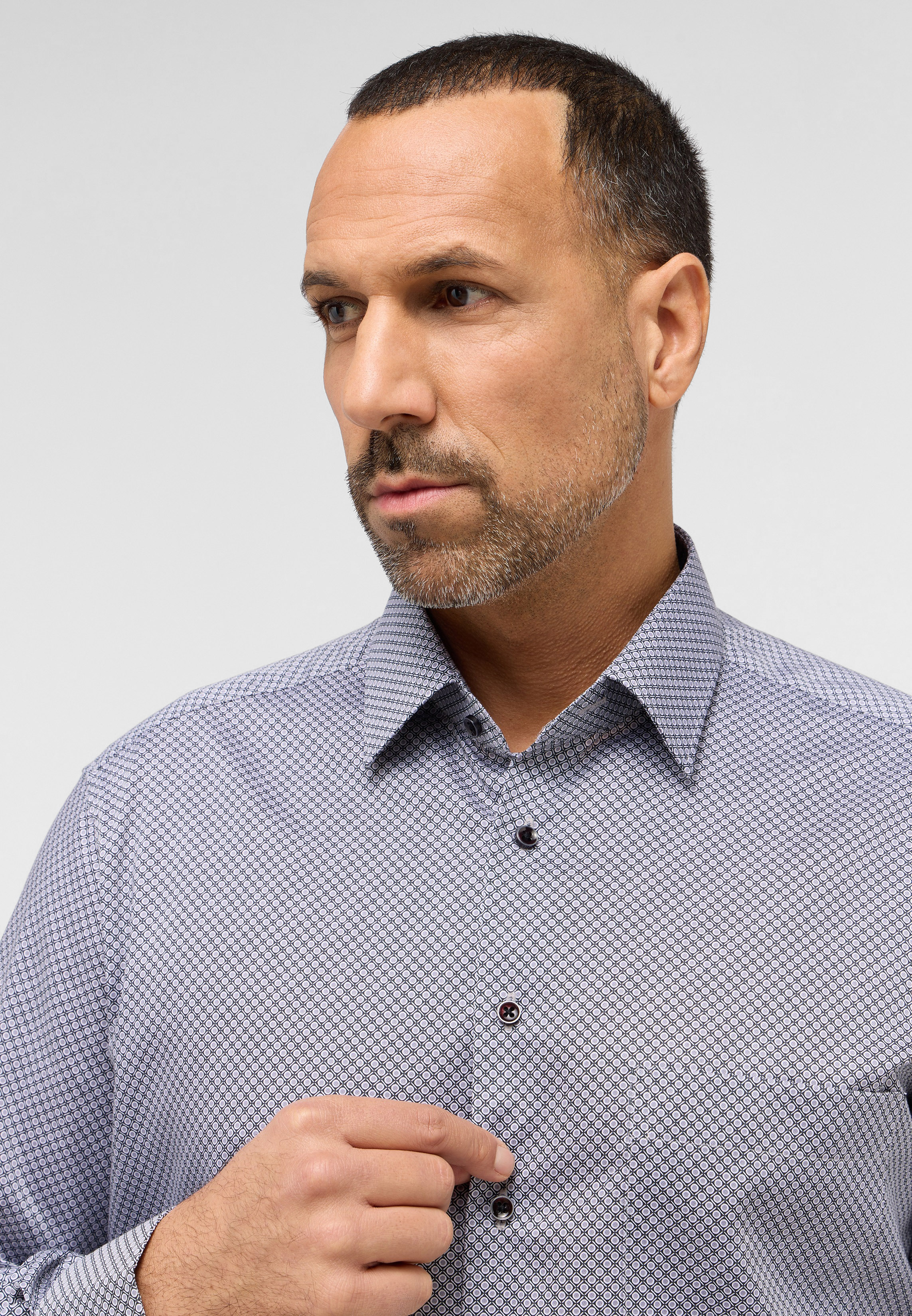 

Мужская рубашка ETERNA, серая, Серый