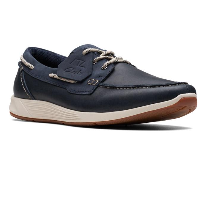 

Мужские топсайдеры Clarks, синие, Синий