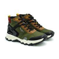 Детские высокие кроссовки Pepe Jeans London PEAK TRAIL JUNIOR PBS50095, цвет Хаки