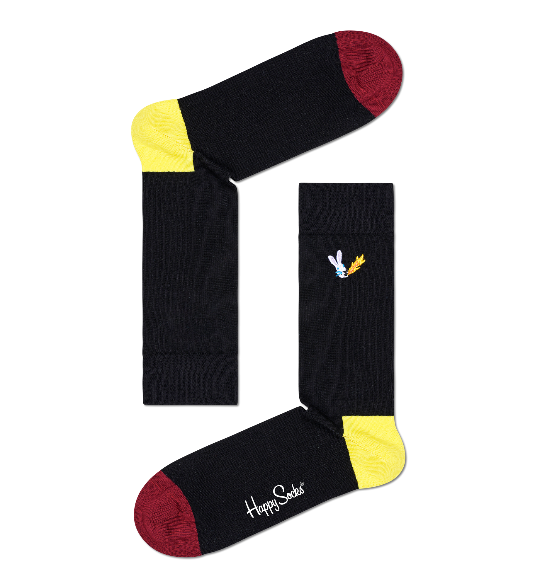 Носки Happy socks Embroidery Fire Rabbit Sock BEFR01 9300, размер 29 - фото 1