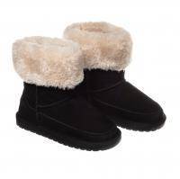 Детские полусапоги из овчины (угги) EMU Australia, черные, арт: K11840