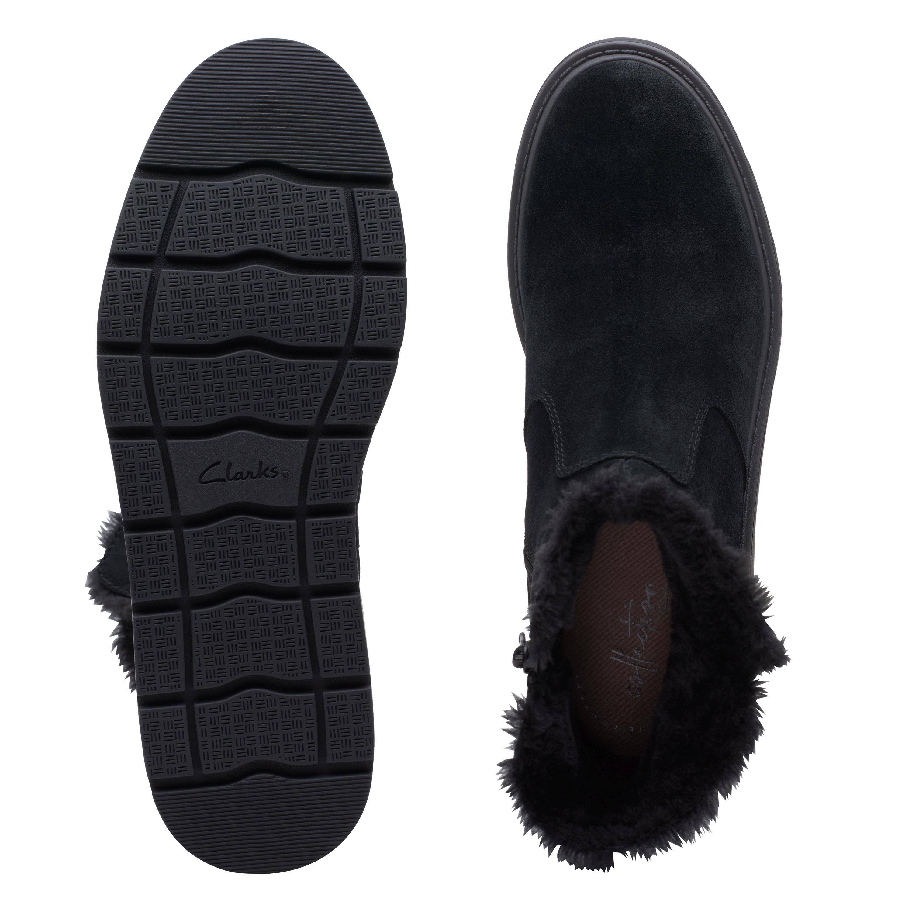 

Женские полусапоги Clarks, черные, Черный
