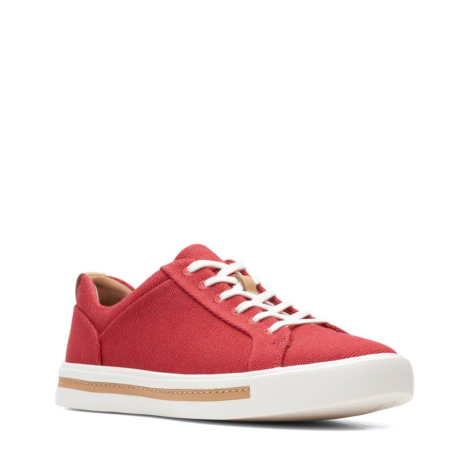 Купить Женские кеды Clarks, цвет красный, Модель: Un Maui Lace, арт ...