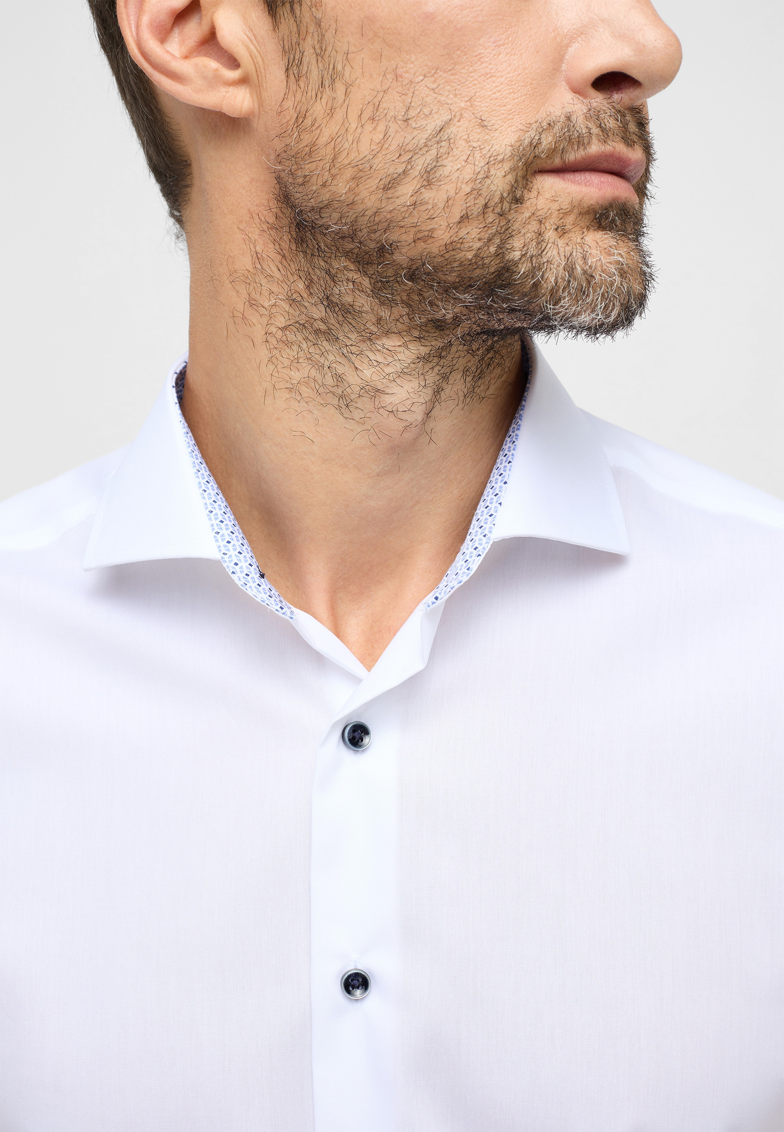 

Мужская рубашка ETERNA, белая, Белый