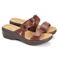 Женские сланцы Clarks (Merliah Coral 26164962), коричневые, арт: 26164962