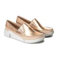 Женские слипоны Clarks, золотые, арт: 26147820