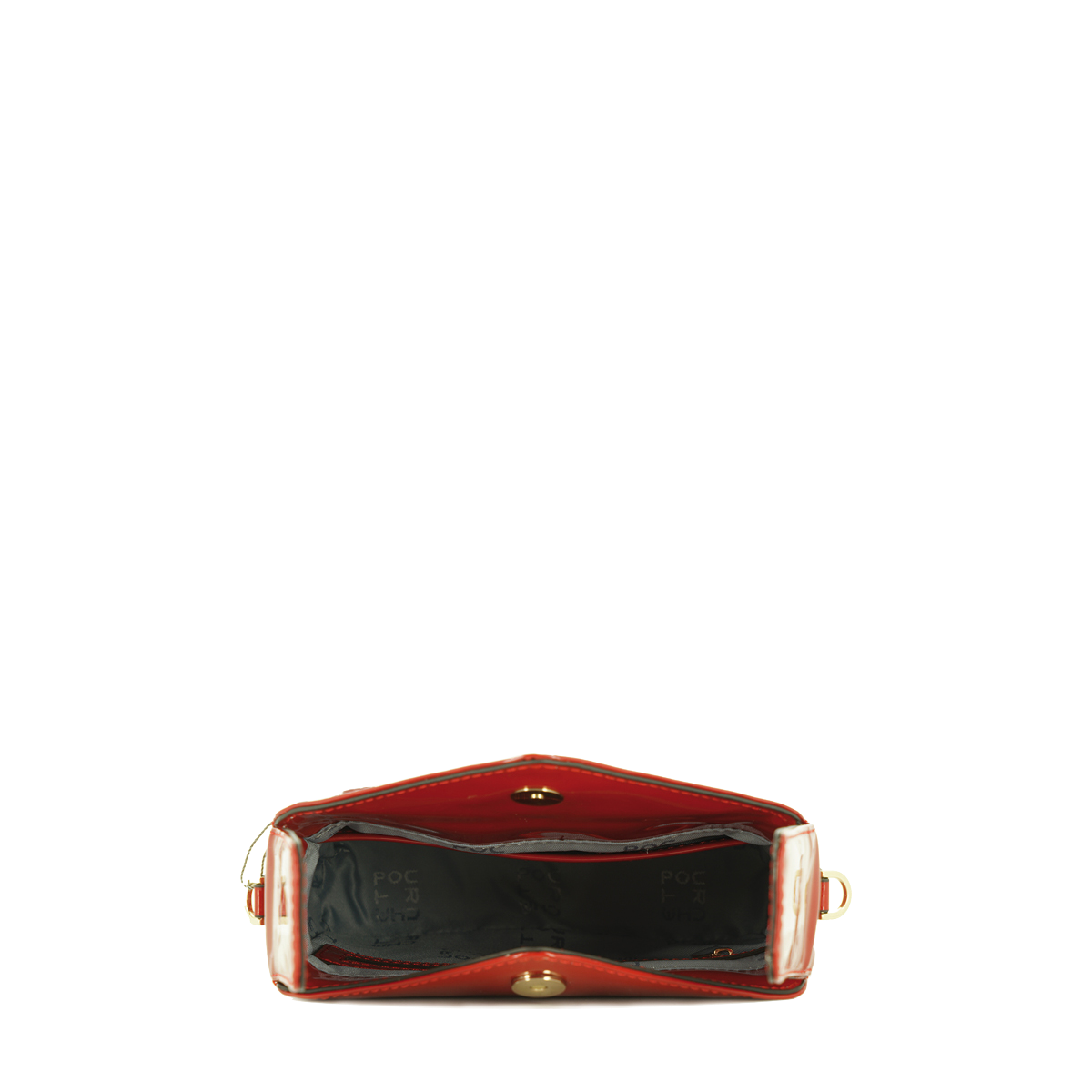 Кросс-боди Maison Pourchet Cassetta  Vernis 86001, цвет красный, размер ONE SIZE - фото 5