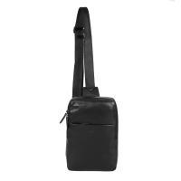 LEATHER HAND BAG RF43182 - Мужская сумка слинг Royalfinch, черная LEATHER HAND BAG RF43182 - Мужская сумка слинг Royalfinch, черная