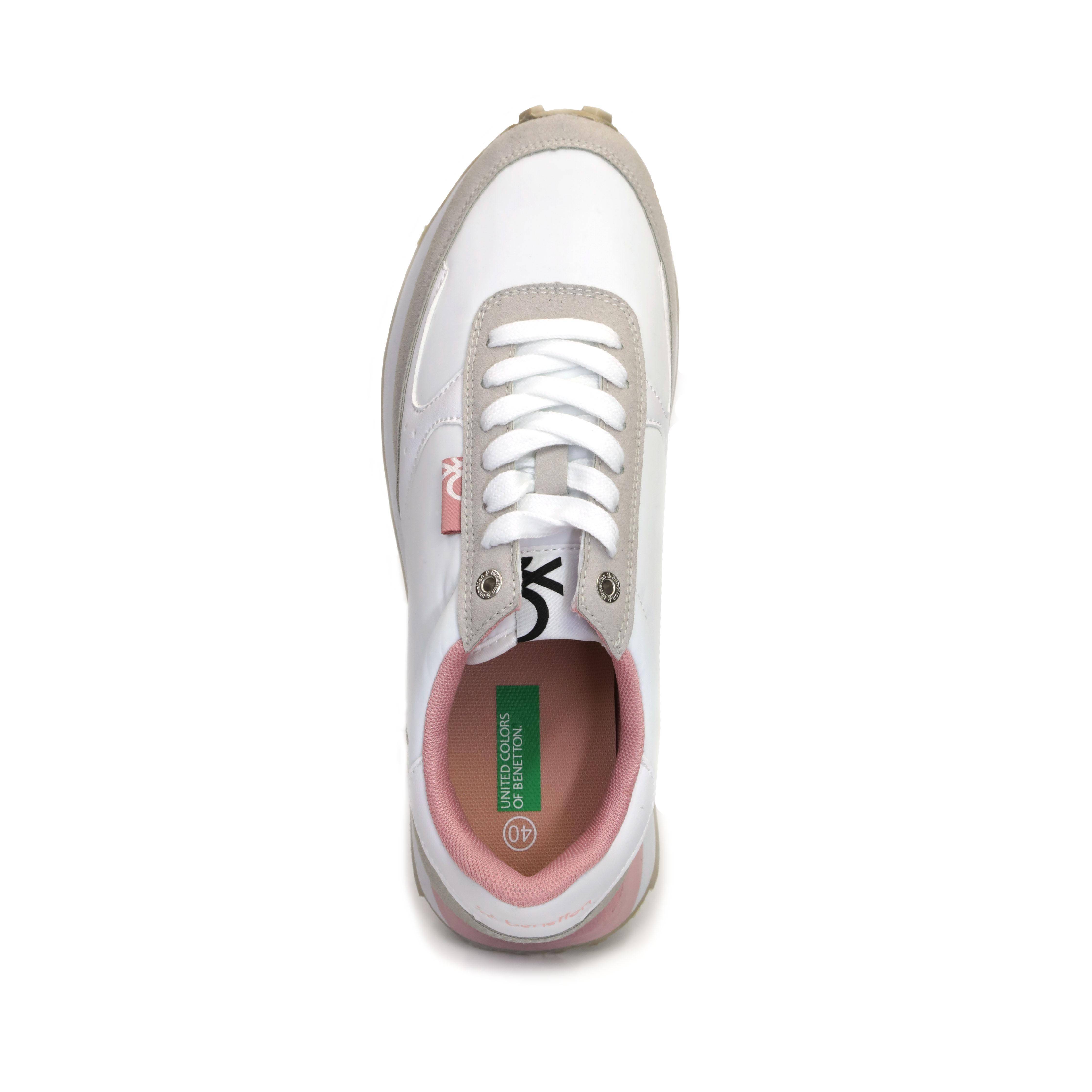 Женские кроссовки United Colors of Benetton, белые, цвет белый, размер 40 - фото 4
