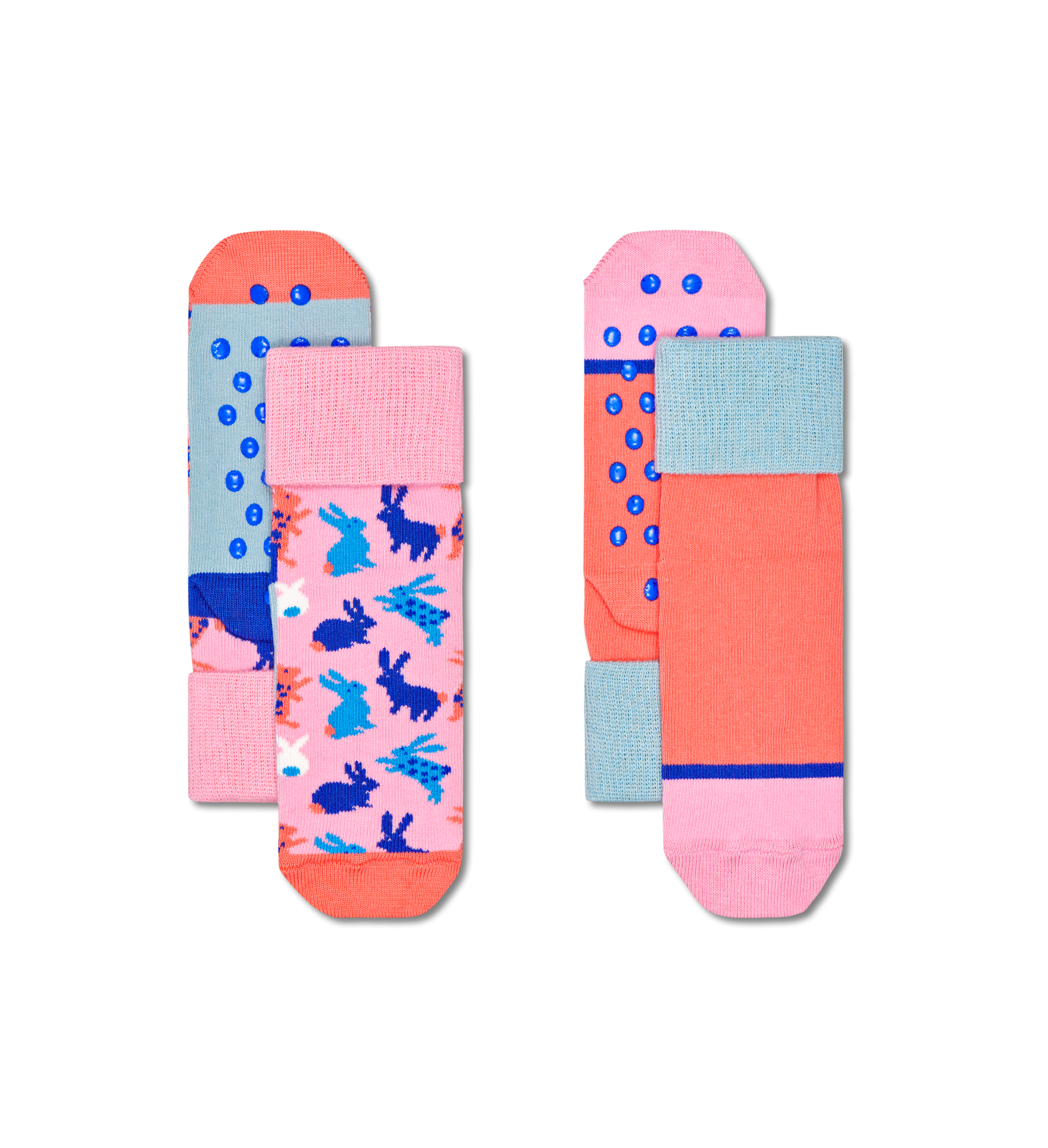 

Носки Happy socks 2-Pack Kids Bunny Anti Slip KBUN19