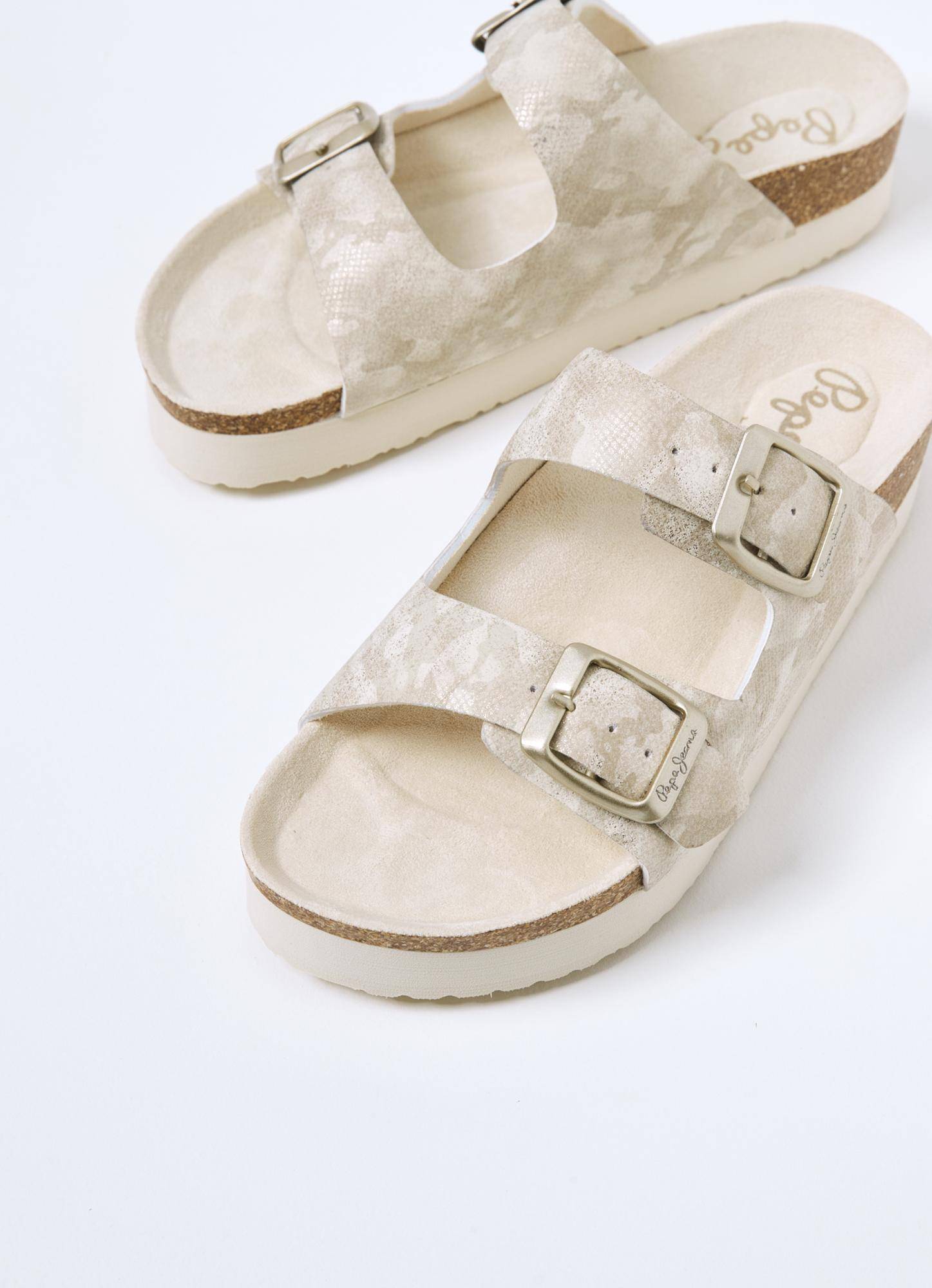 

Женские сланцы Pepe Jeans London (OBAN SHINE s_PLS90561), золотые, Золотой