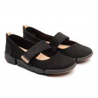 Женские туфли на ремешке Clarks(Tri Carrie 26131107), черные, арт: 26131107
