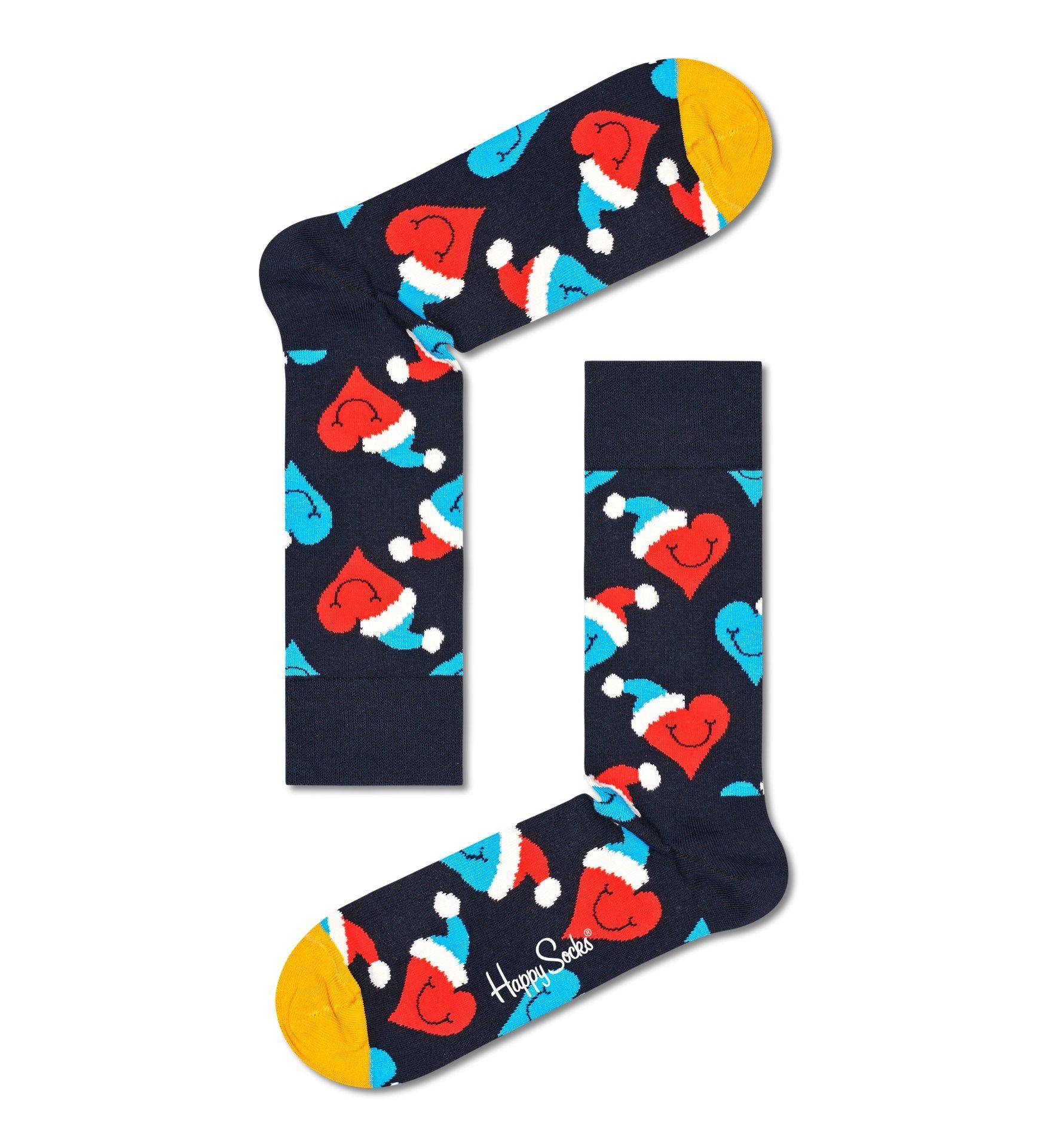 Носки Happy socks Santa Love Smiley Sock SAS01 6500, размер 25 - фото 1