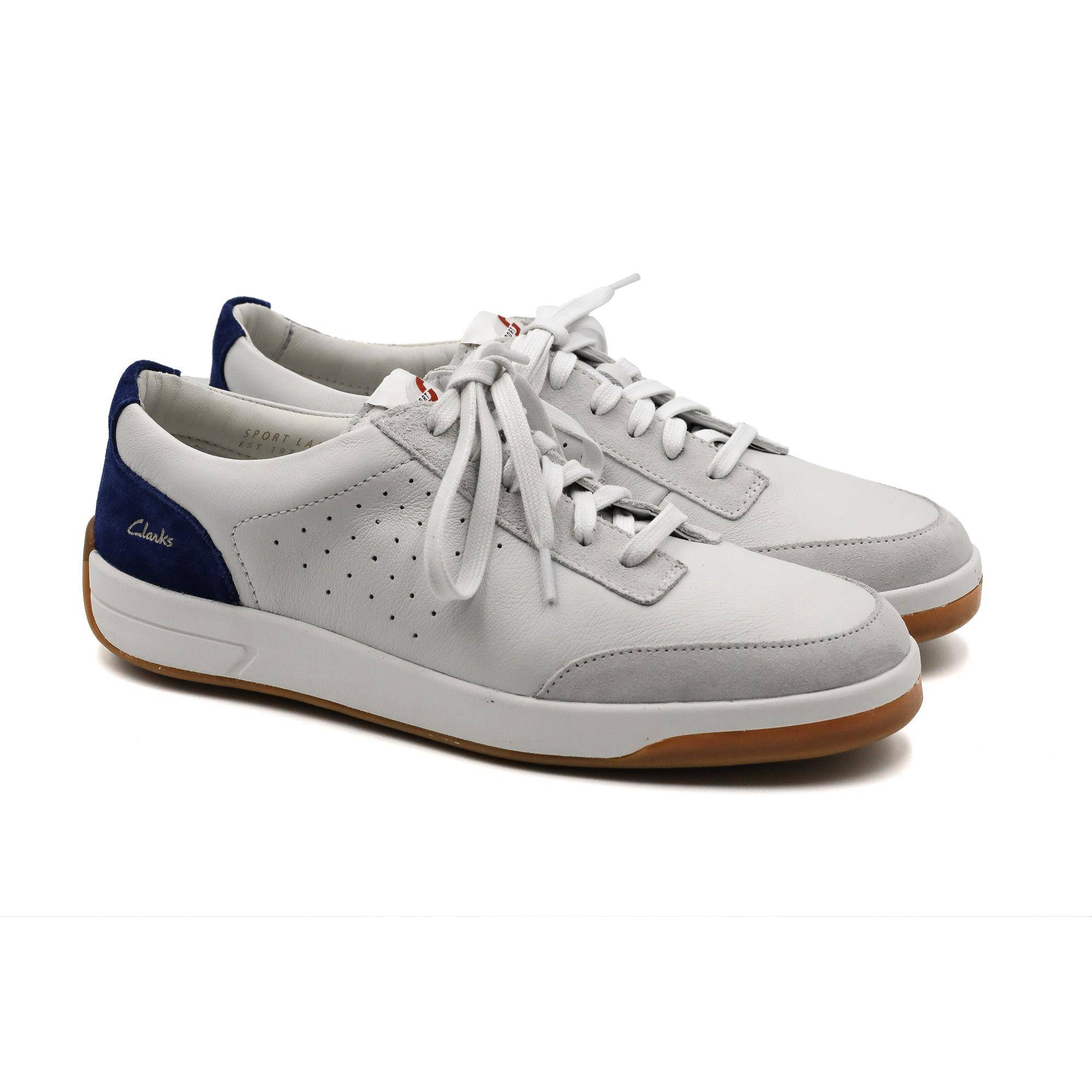 

Мужские кеды Clarks(Hero Air Lace 26152885), белые, Белый