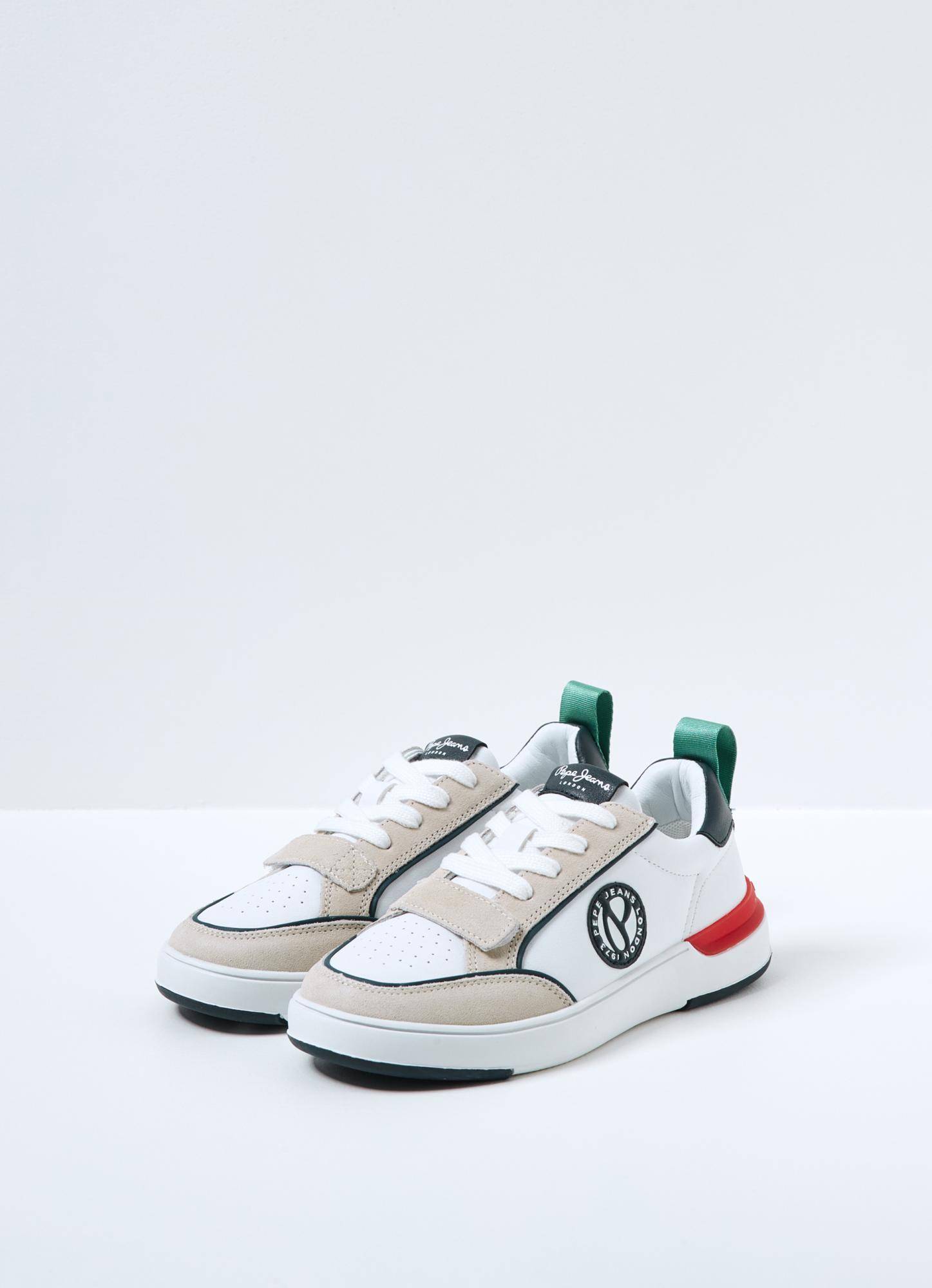 

Детские кеды Pepe Jeans London (BAXTER PATCH BOY PBS30524), белые, Белый