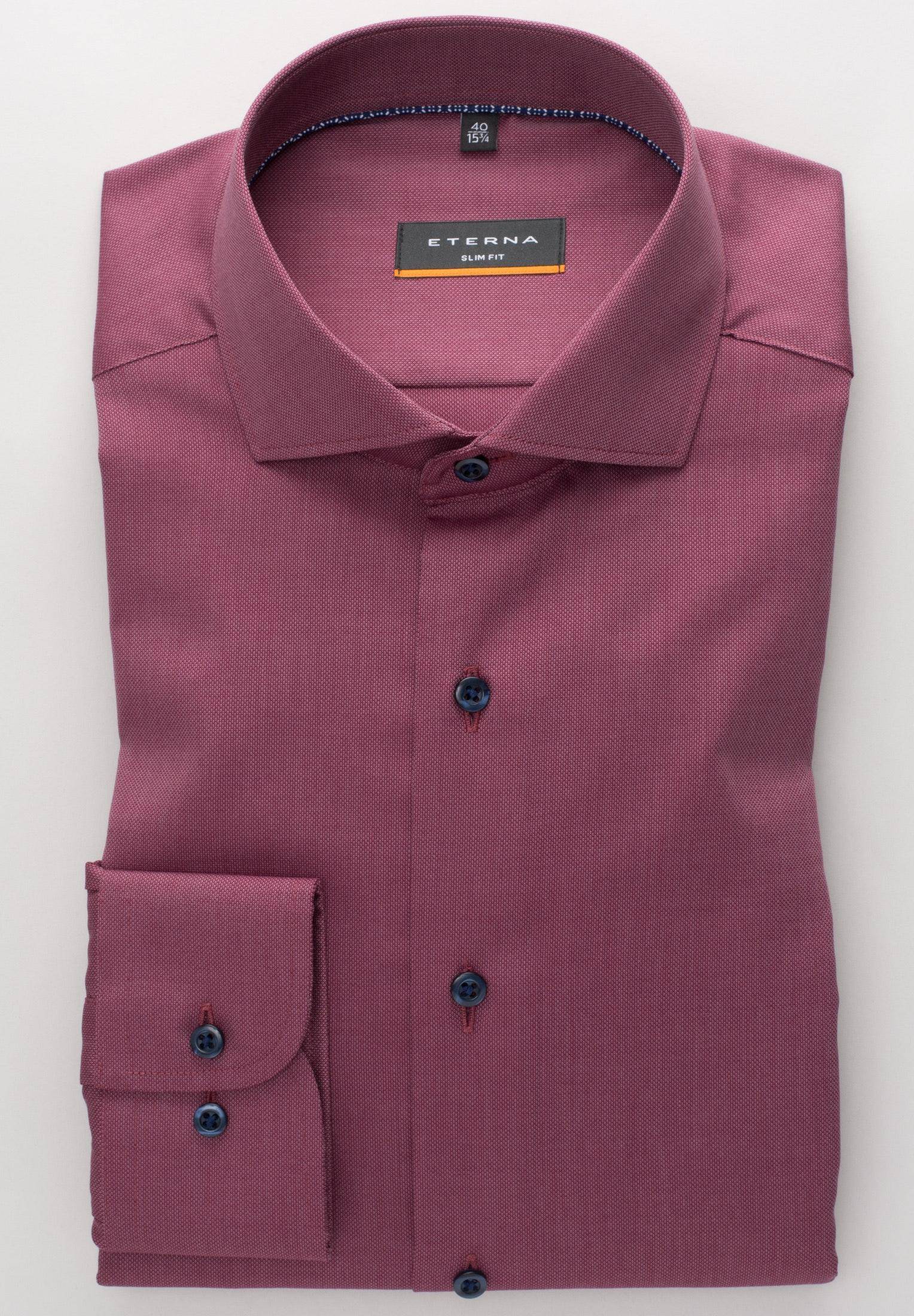 Мужская рубашка ETERNA, бордовая, цвет бордовый, размер 48 - фото 2