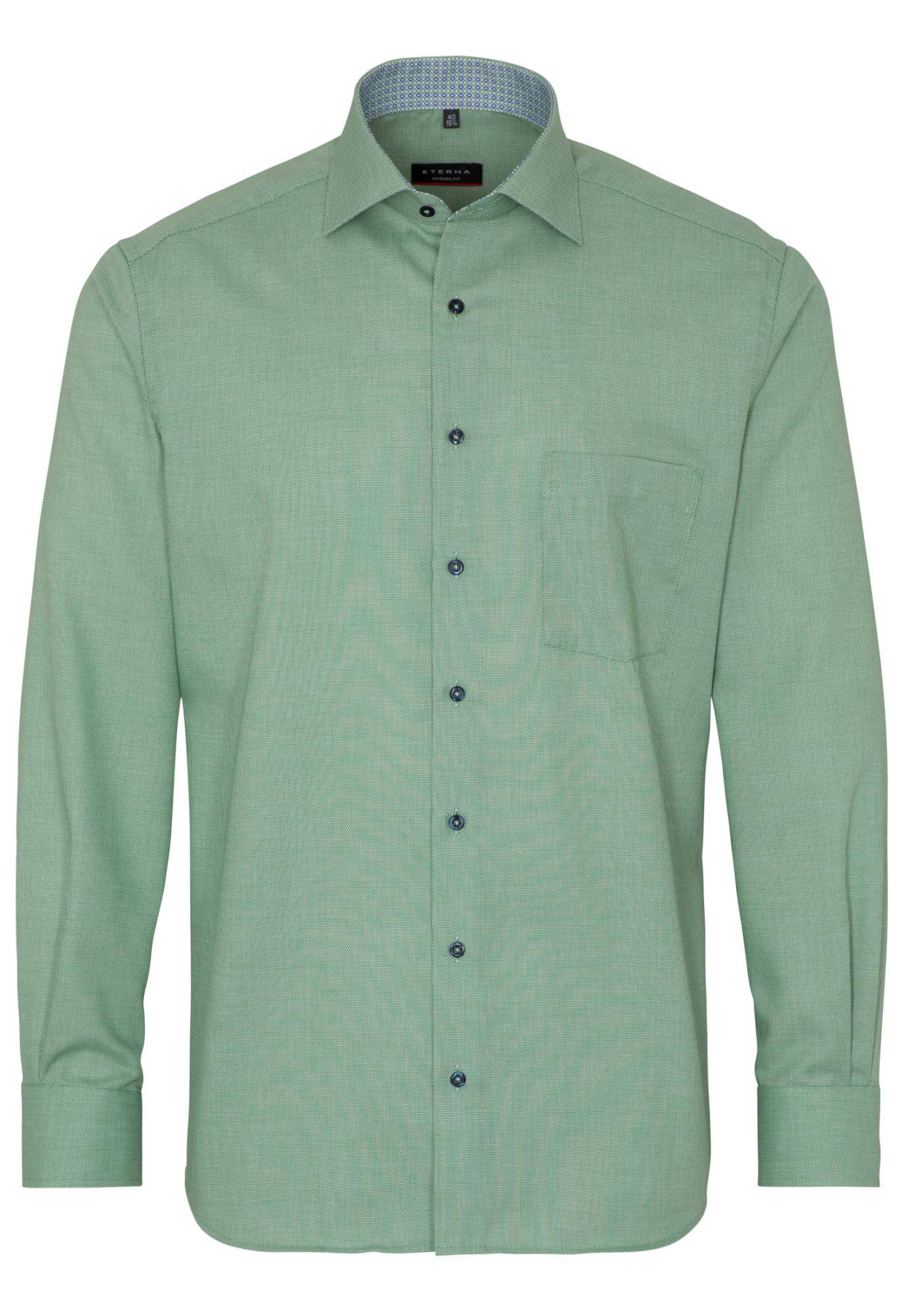 Мужская рубашка ETERNA, зеленая, цвет зеленый, размер 58 - фото 1