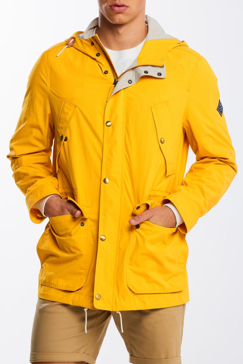 Мужская куртка парка Gant, желтая, цвет желтый, размер 46 - фото 3