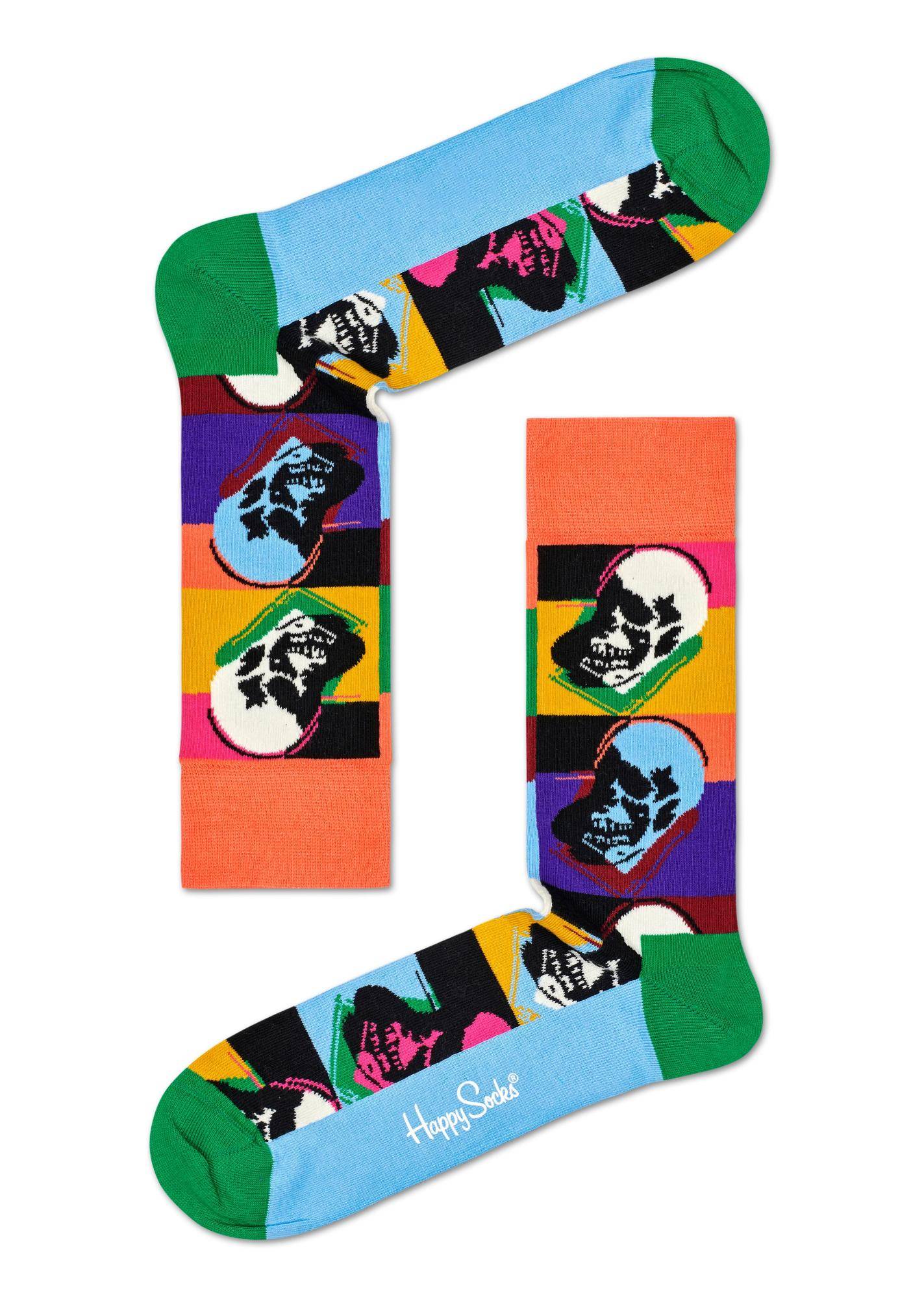 

Носки Happy socks Andy Warhol Skull Sock AWSKU01 0100