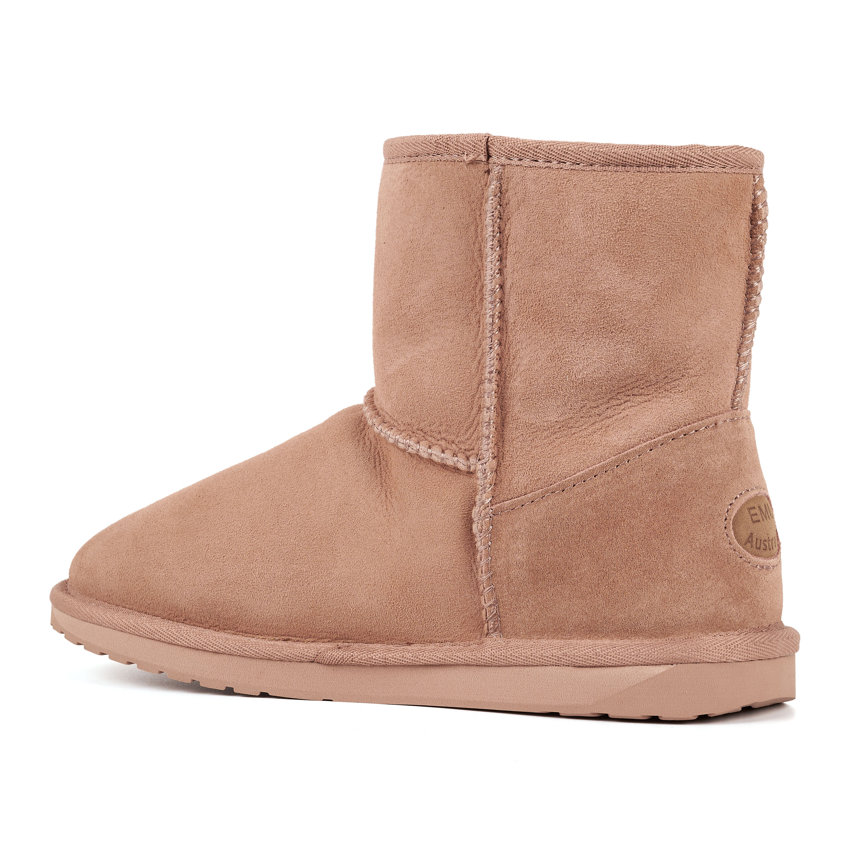 

Женские полусапоги из овчины (угги) EMU Australia, розовые, Розовый