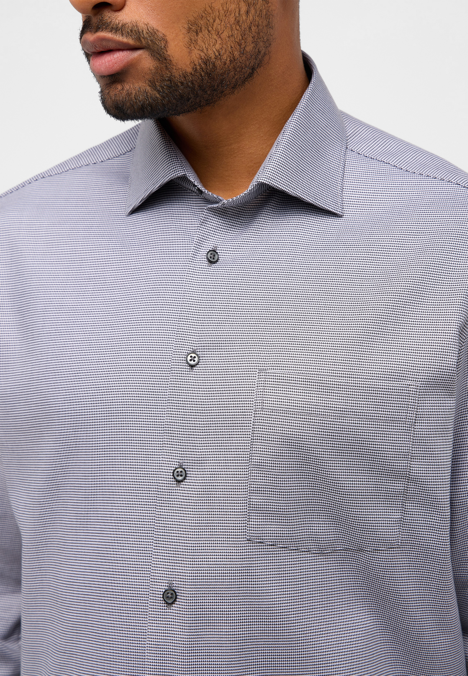 

Мужская рубашка ETERNA, серая, Серый