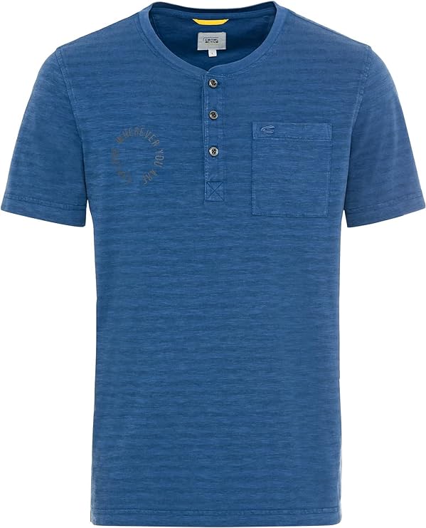 Мужская футболка Camel Active, синяя, цвет синий, размер 50 - фото 2