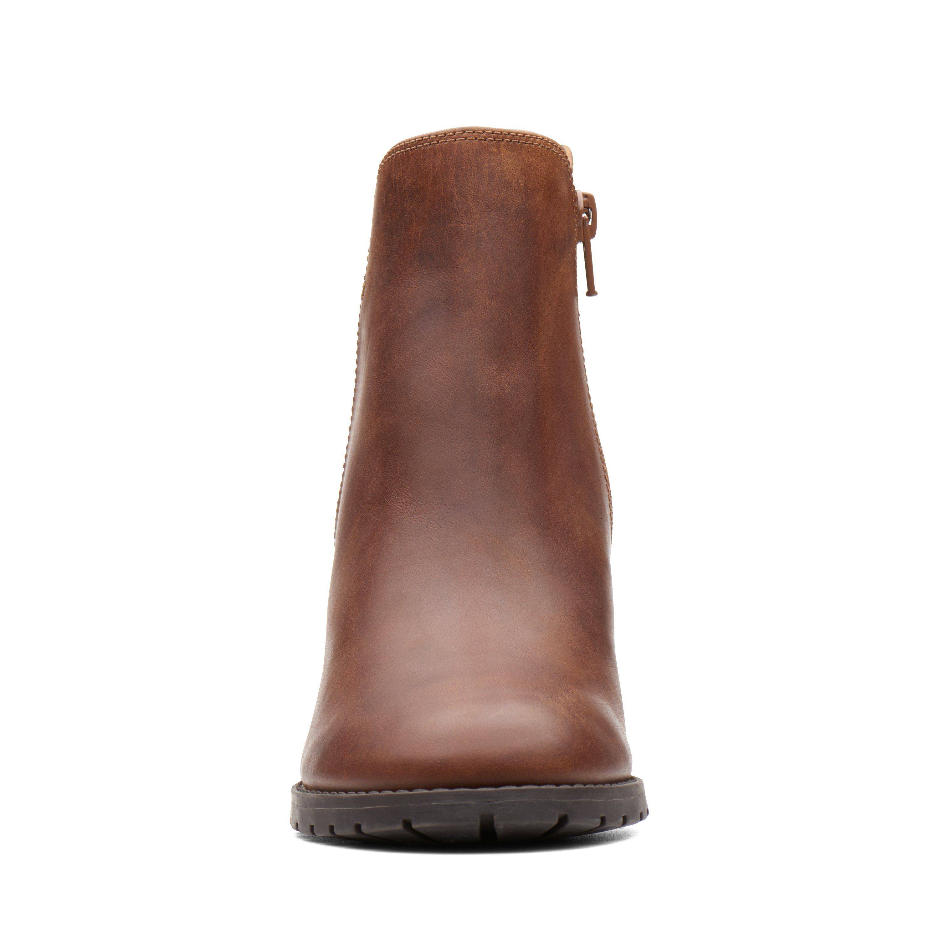 

Женские ботильоны Clarks(Verona Trish 26137244), коричневые, Коричневый