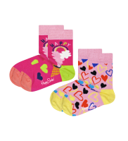 2-pack Kids Happy Love Socks KHAL02 - 2-pack Kids Happy Love Socks KHAL02 2-pack Kids Happy Love Socks KHAL02 - 2-pack Kids Happy Love Socks KHAL02