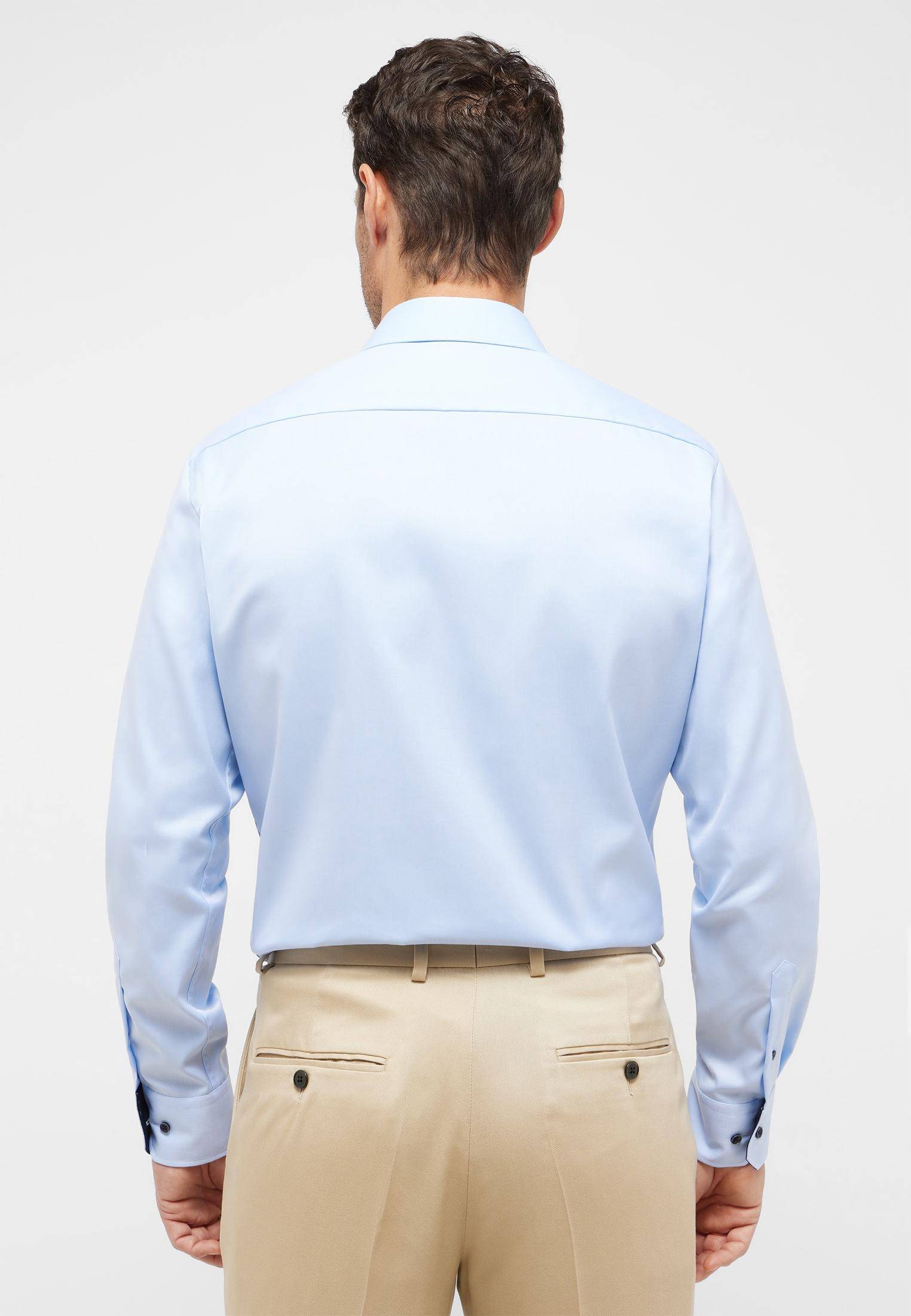 Мужская рубашка ETERNA, голубая, цвет голубой, размер 50 - фото 5