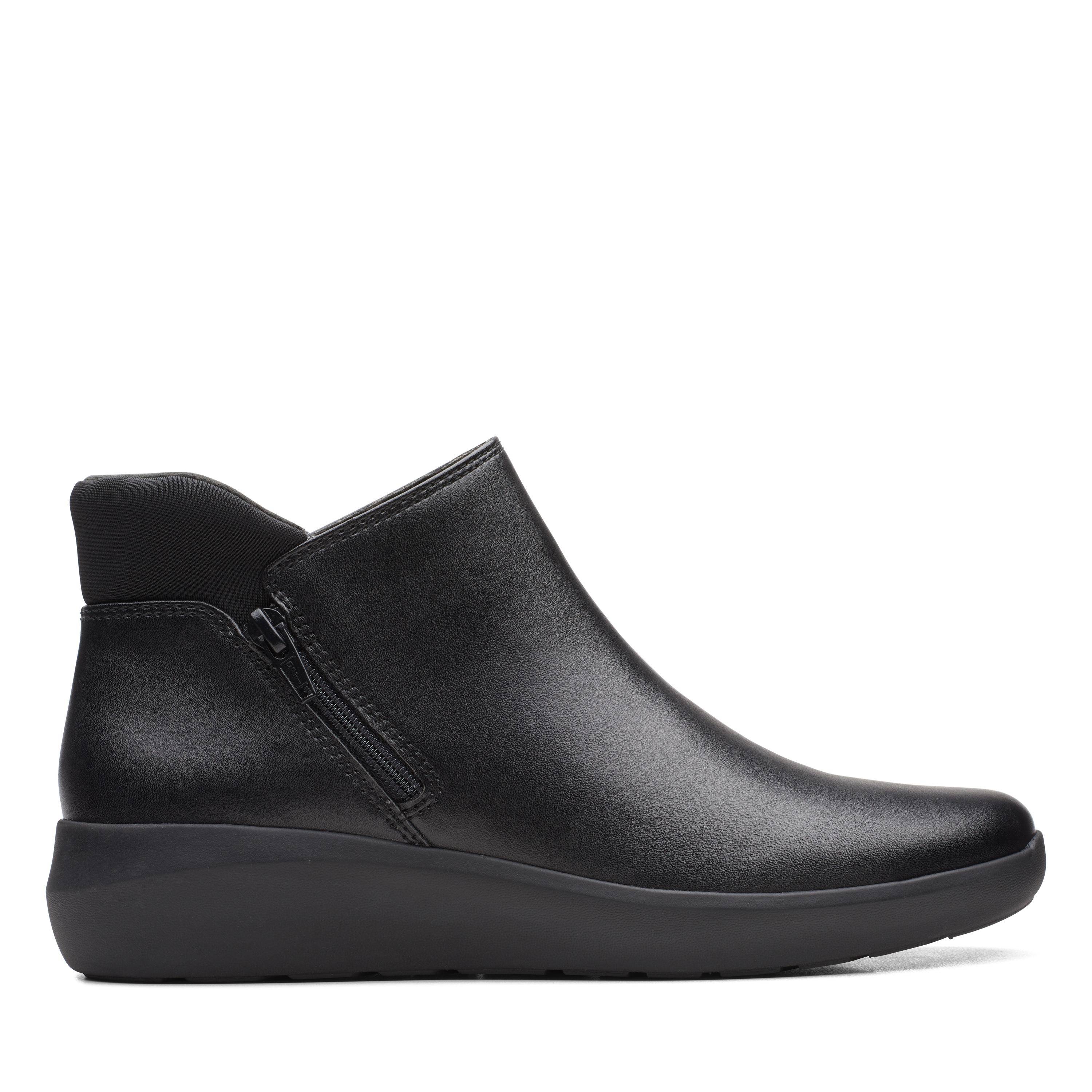 

Женские ботинки Clarks, черные, Черный